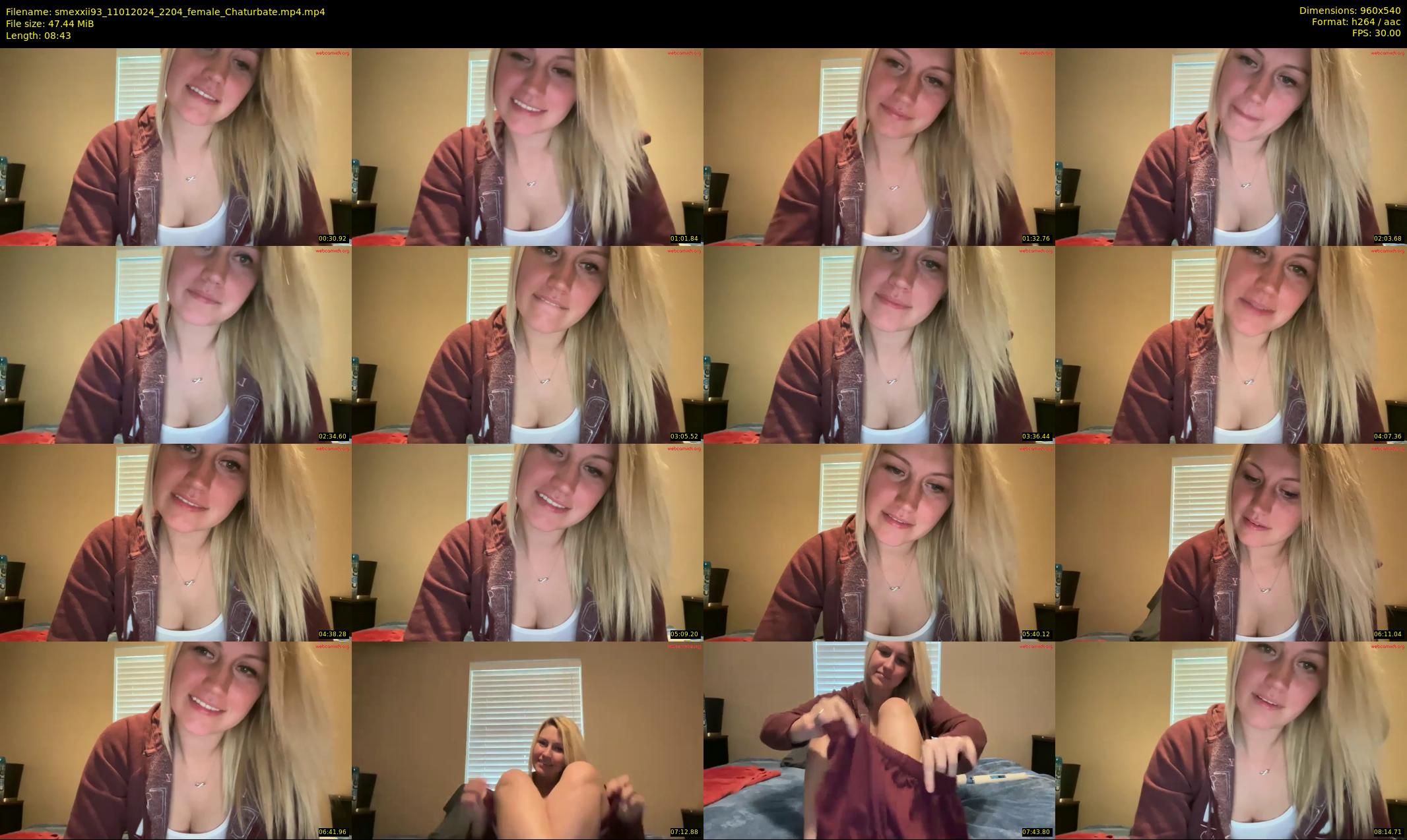 smexxii93 — 9 minute Chaturbate female cam show recording, 480p, Jan 11, 2024