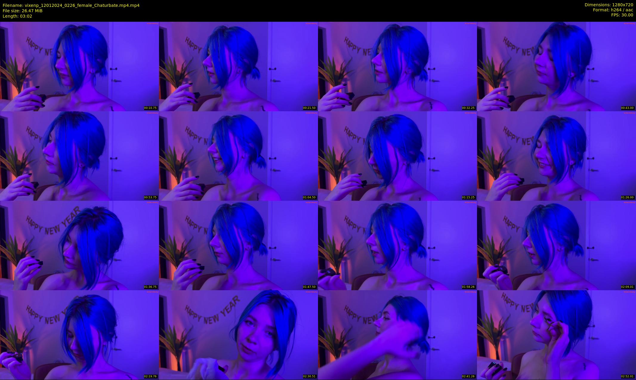vixenp — 4 minute Chaturbate female cam show recording, 720p, Jan 12, 2024