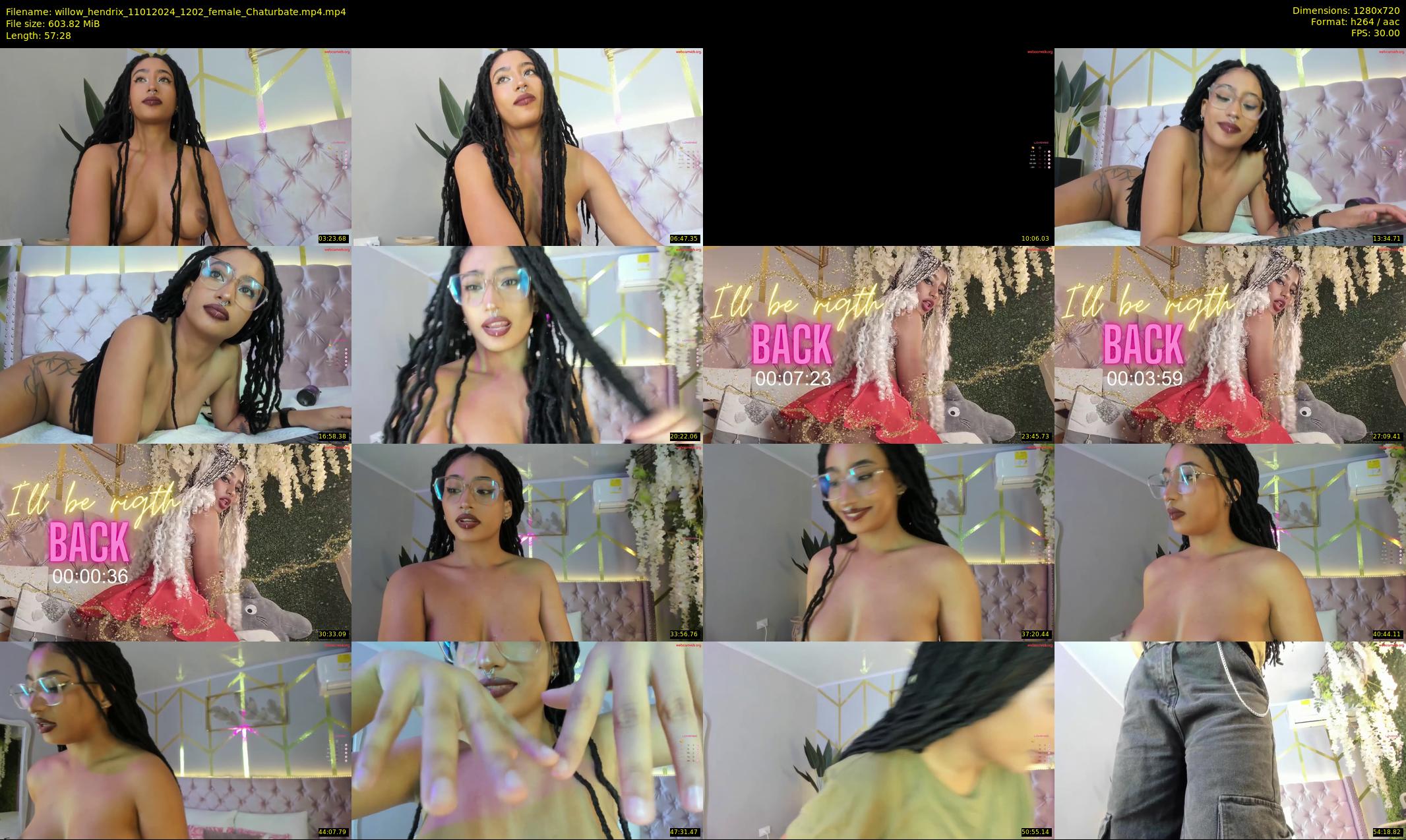 willow_hendrix — 58 minute Chaturbate female cam show recording, 720p, Jan 11, 2024