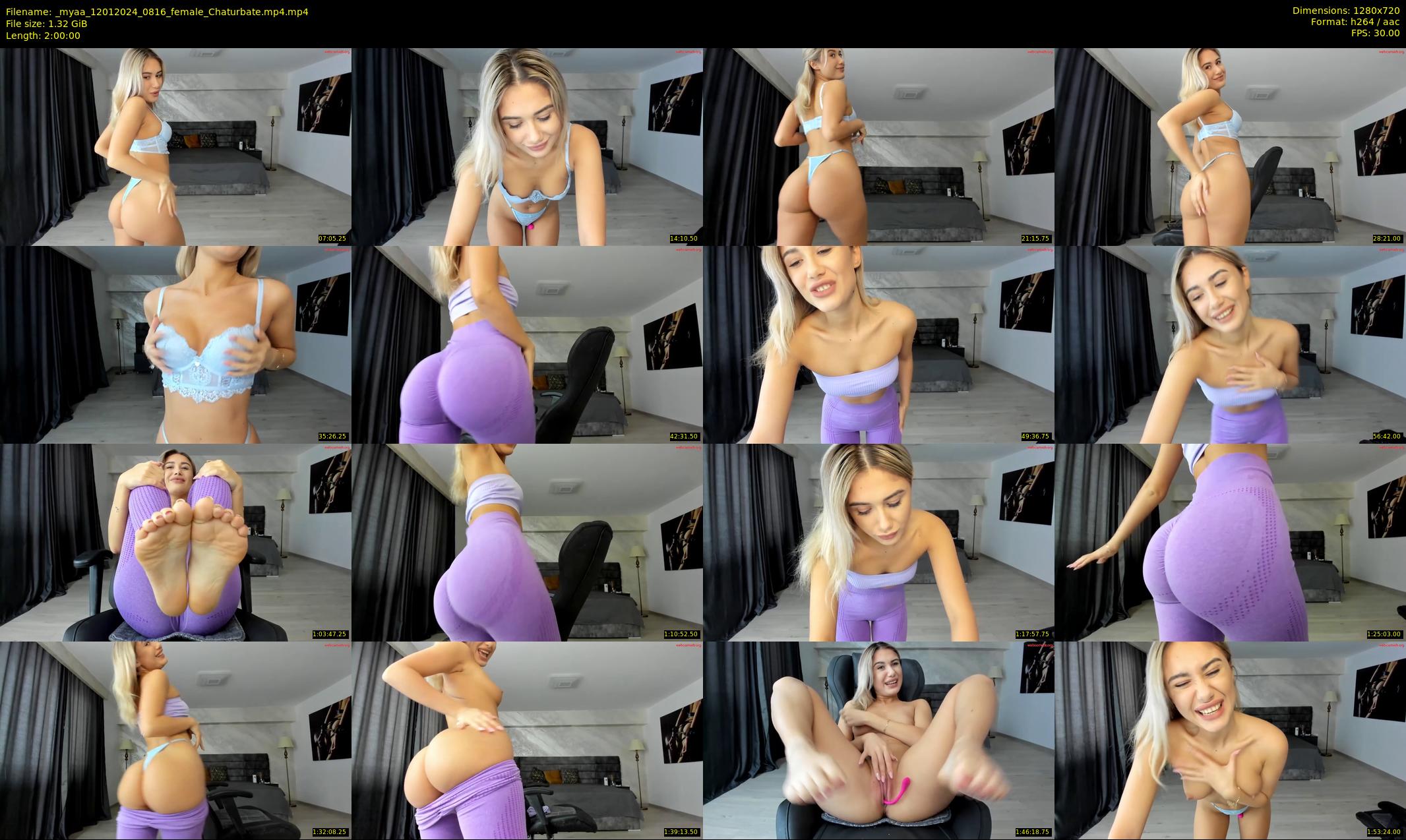 _myaa — 120 minute Chaturbate female cam show recording, 720p, Jan 12, 2024