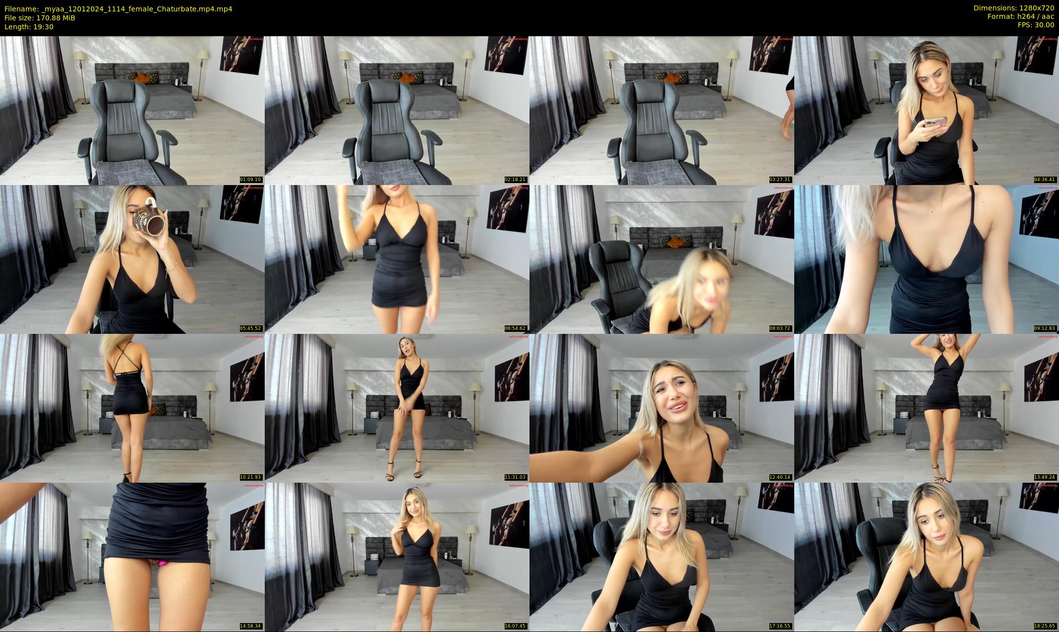 _myaa — 20 minute Chaturbate female cam show recording, 720p, Jan 12, 2024