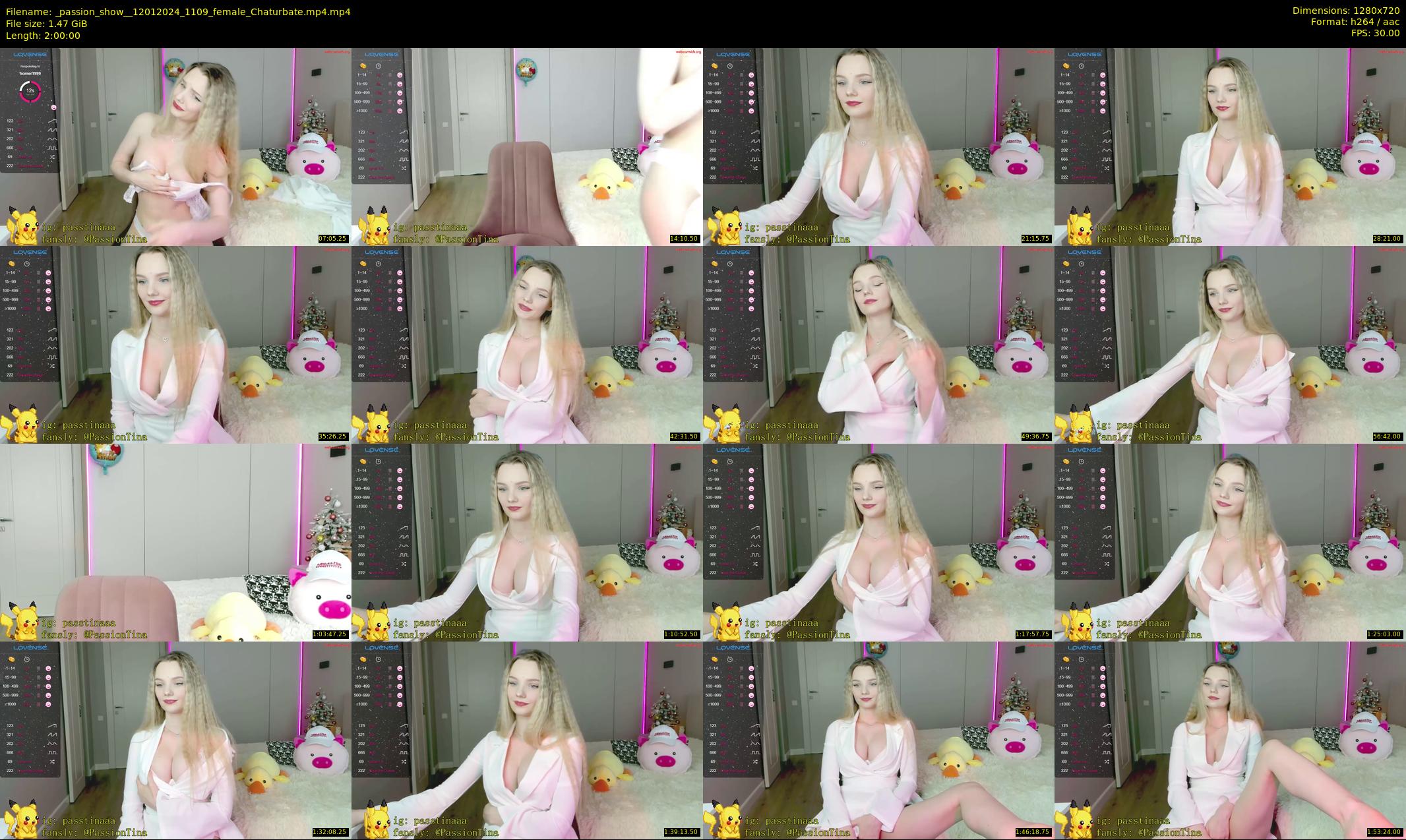 _passion_show_ — 120 minute Chaturbate couple cam show recording, 720p, Jan 12, 2024