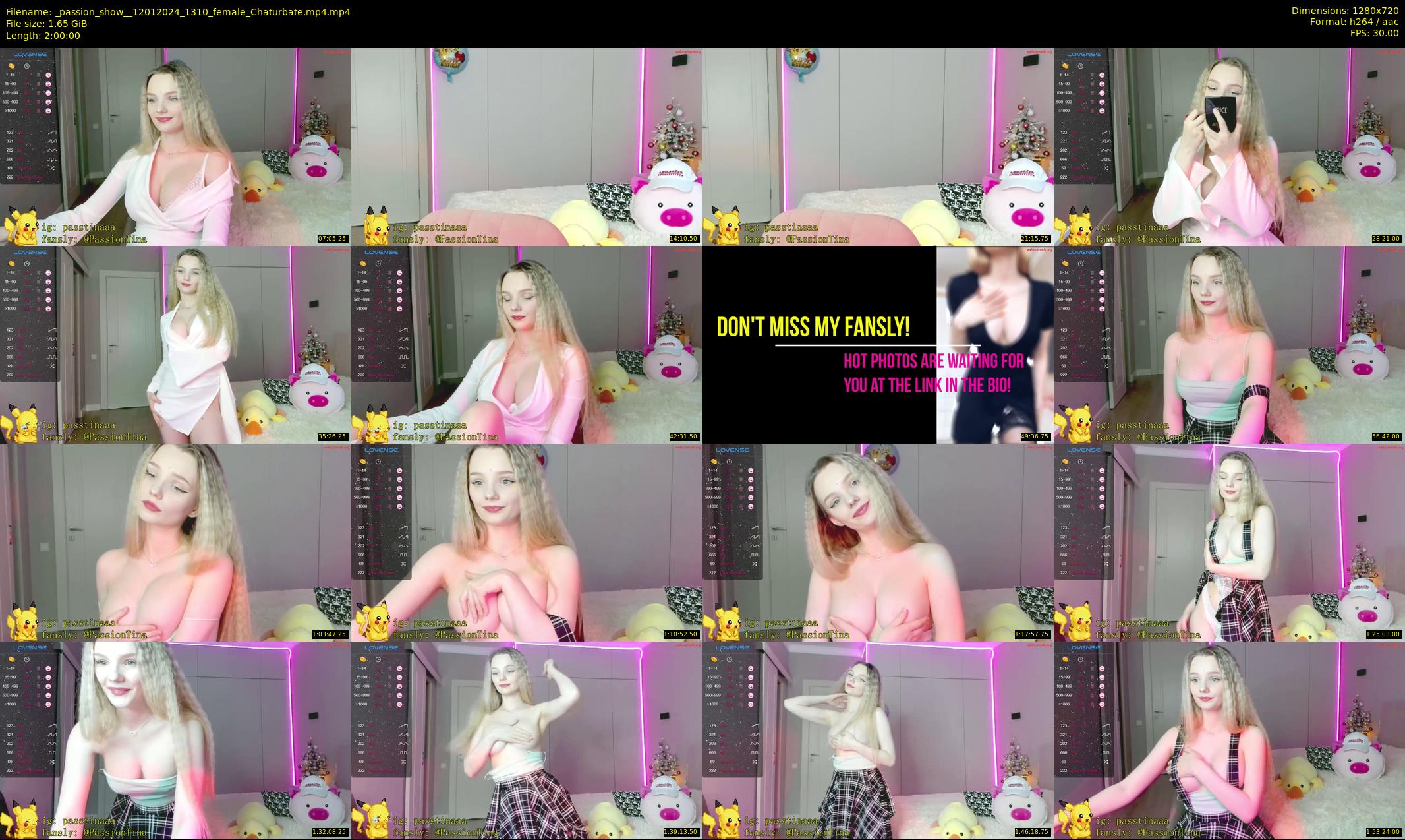 _passion_show_ — 120 minute Chaturbate couple cam show recording, 720p, Jan 12, 2024