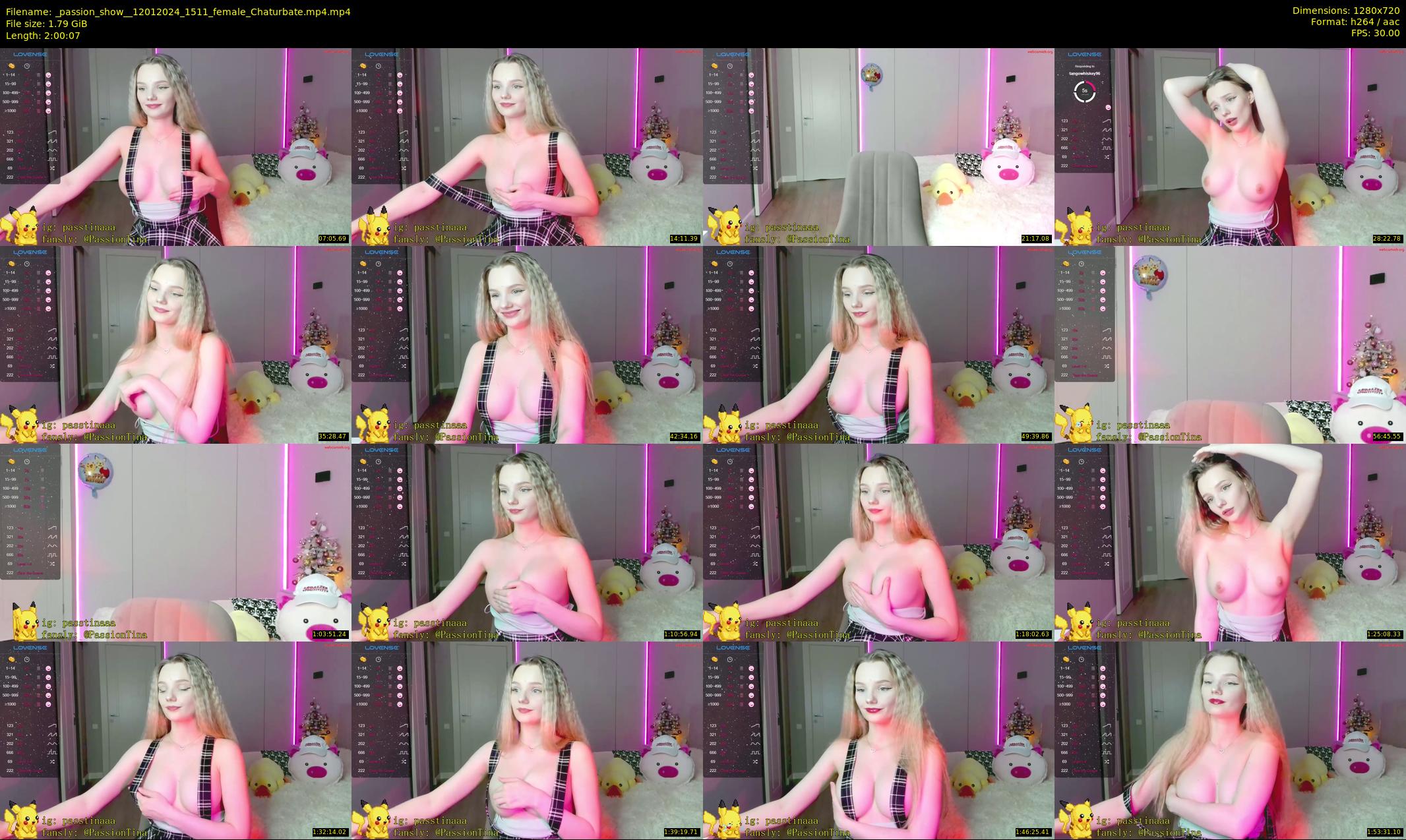 _passion_show_ — 121 minute Chaturbate couple cam show recording, 720p, Jan 12, 2024