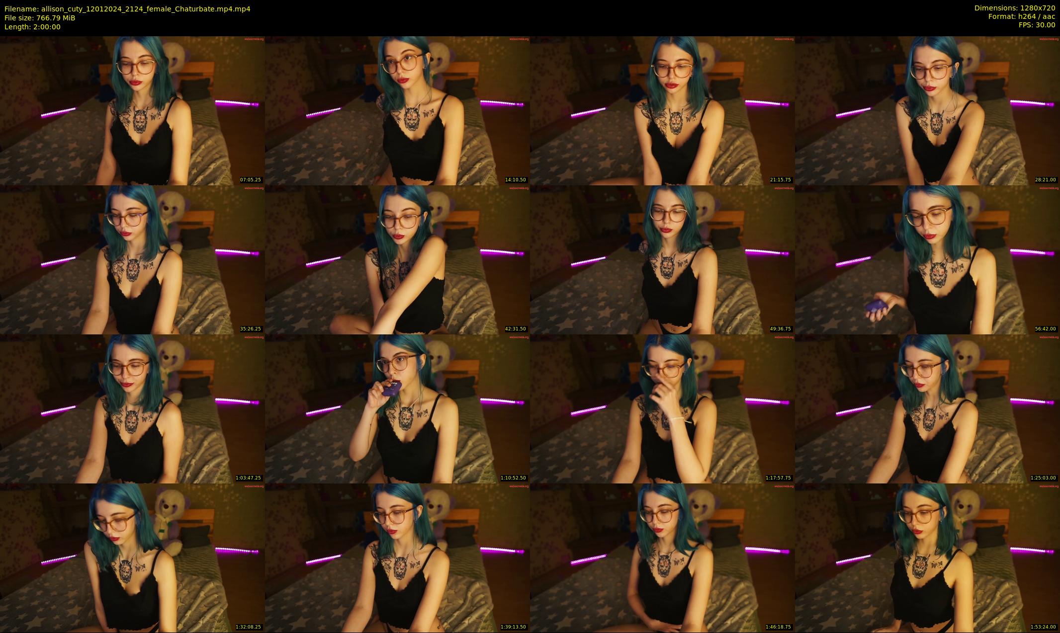 allison_cuty — 120 minute Chaturbate female cam show recording, 720p, Jan 12, 2024