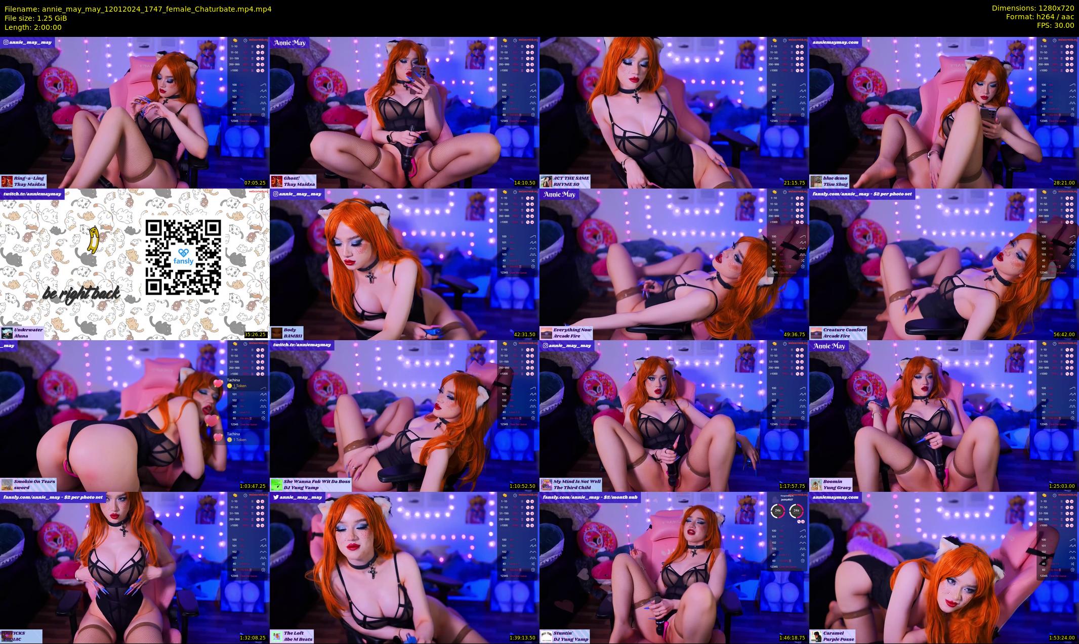 annie_may_may — 120 minute Chaturbate female cam show recording, 720p, Jan 12, 2024