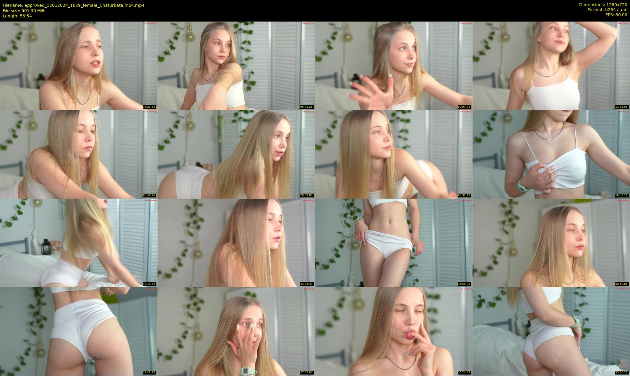 appr0ved — 57 minute Chaturbate female cam show recording, 720p, Jan 12, 2024