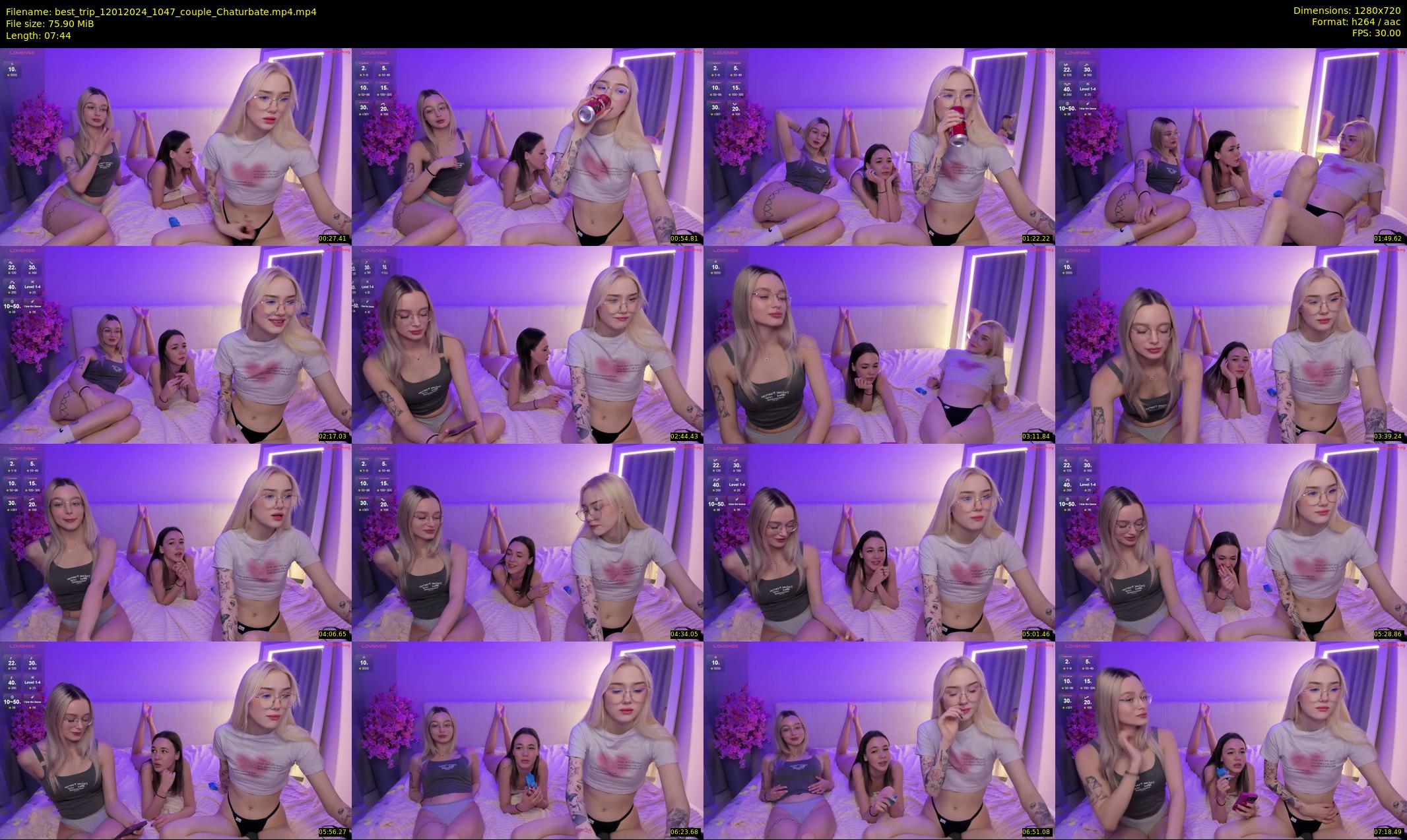 best_trip — 8 minute Chaturbate couple cam show recording, 720p, Jan 12, 2024