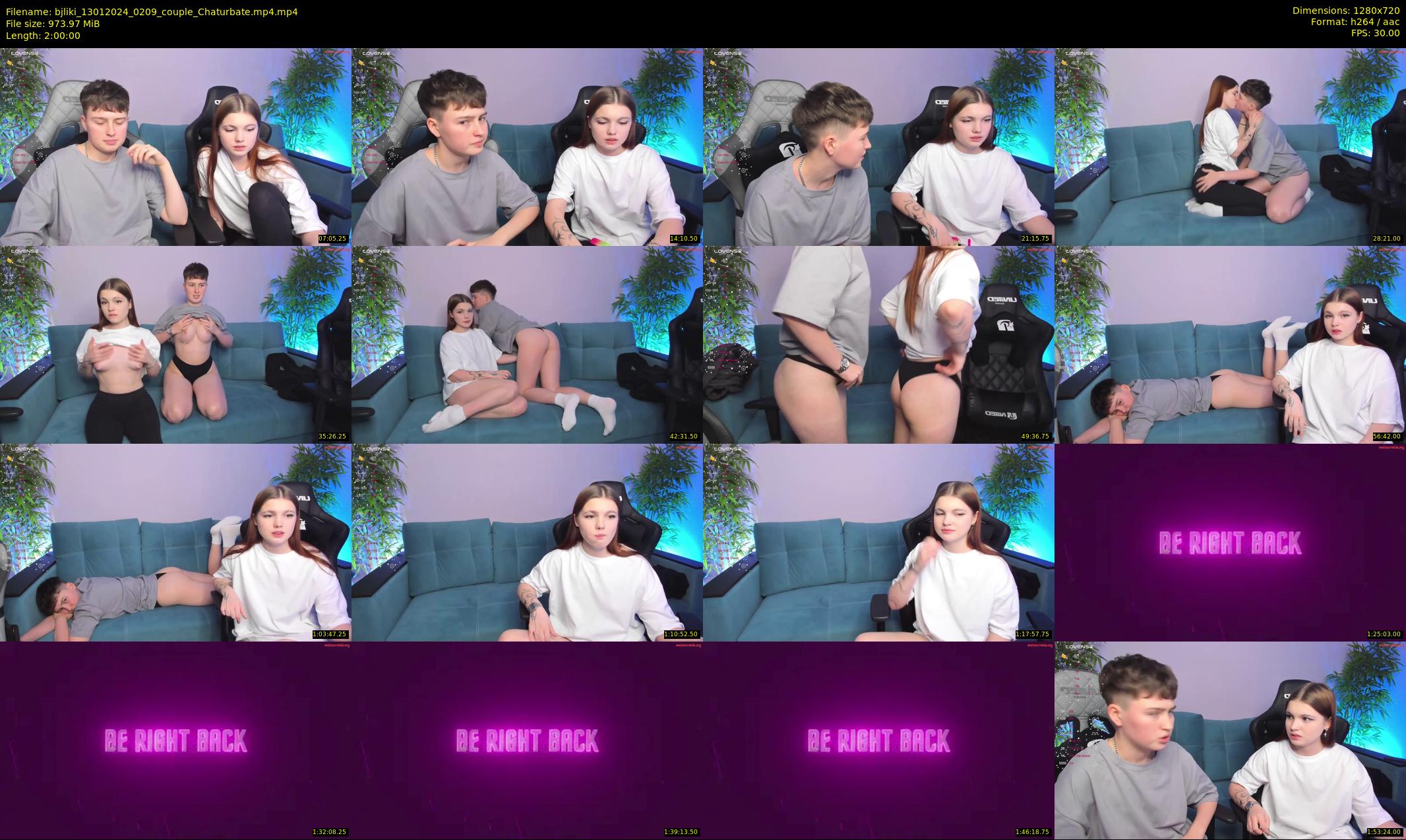 bjliki — 120 minute Chaturbate couple cam show recording, 720p, Jan 13, 2024