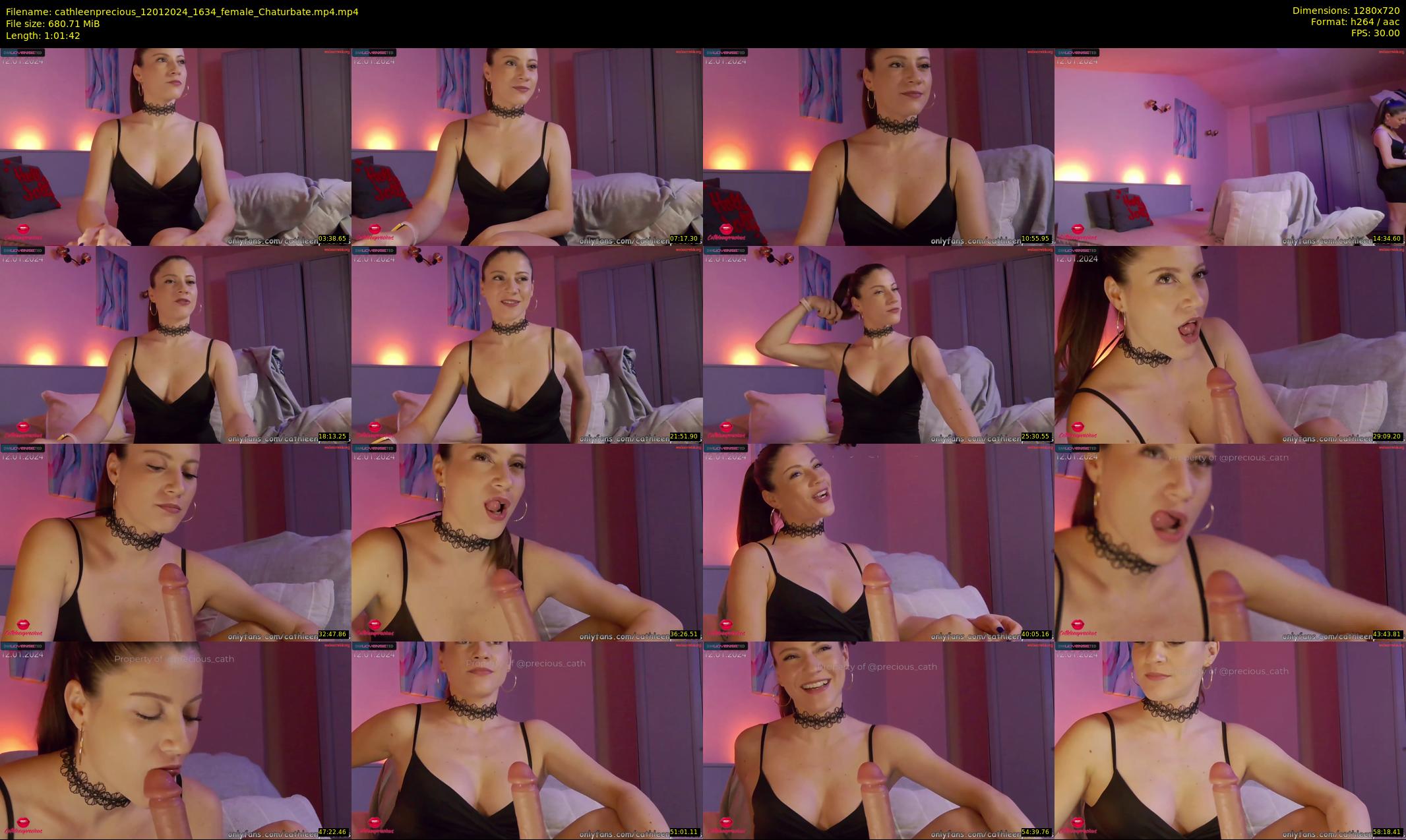cathleenprecious — 62 minute Chaturbate female cam show recording, 720p, Jan 12, 2024
