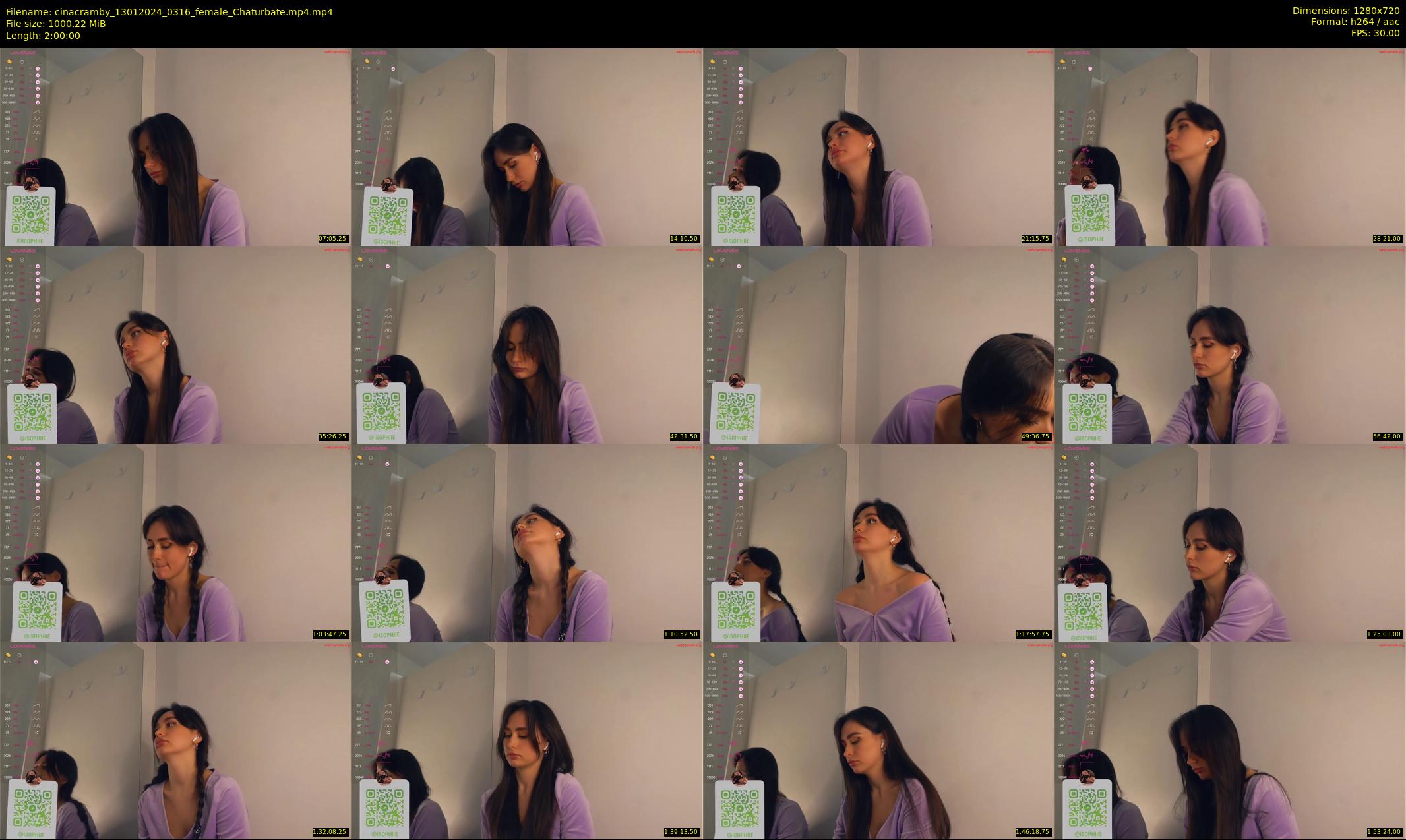 cinacramby — 120 minute Chaturbate female cam show recording, 720p, Jan 13, 2024