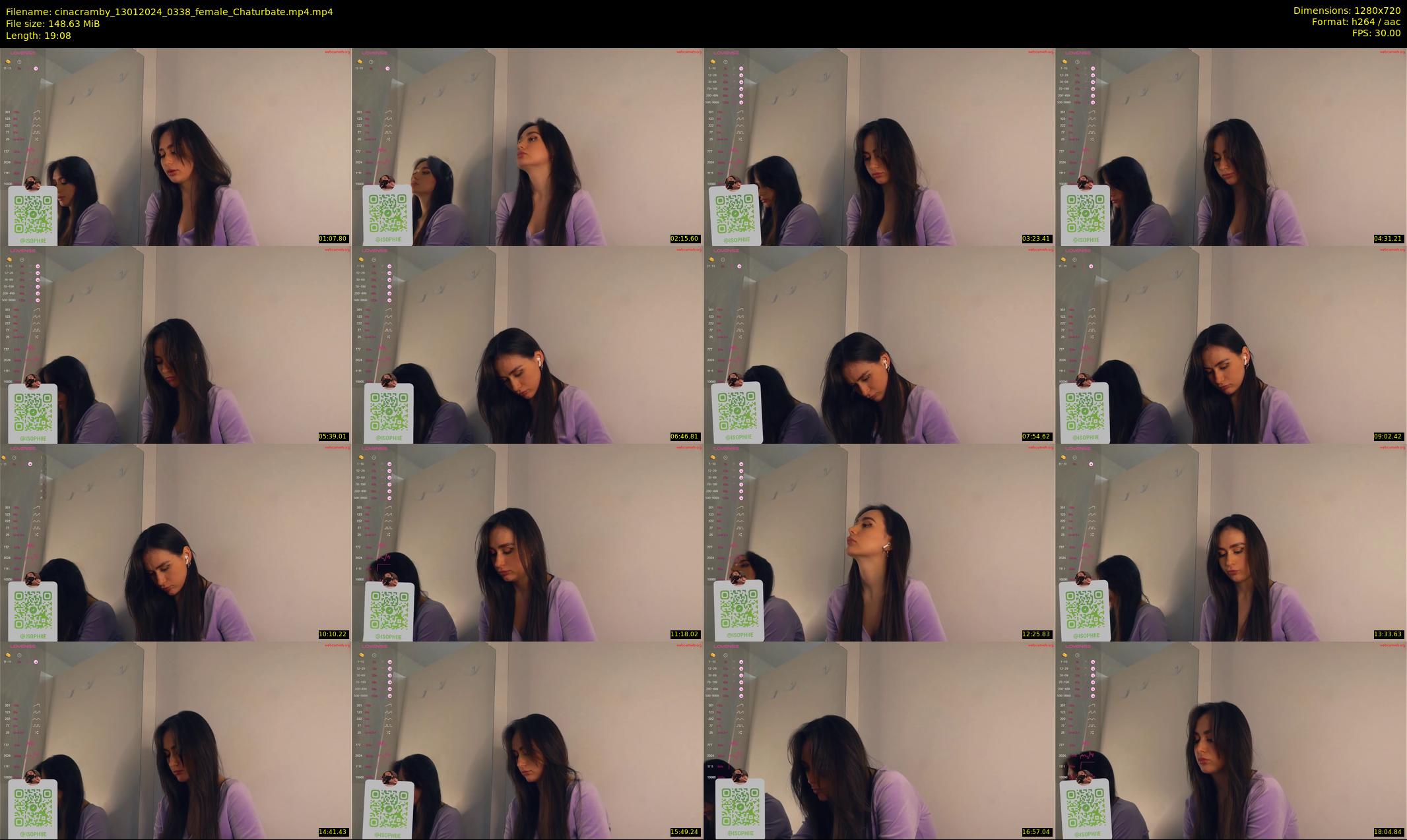 cinacramby — 20 minute Chaturbate female cam show recording, 720p, Jan 13, 2024