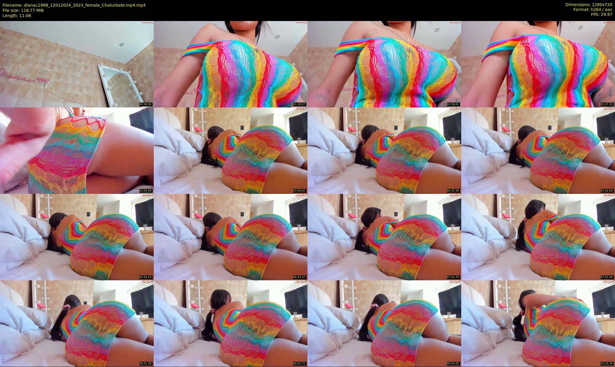 dianac1998 — 12 minute Chaturbate female cam show recording, 720p, Jan 12, 2024