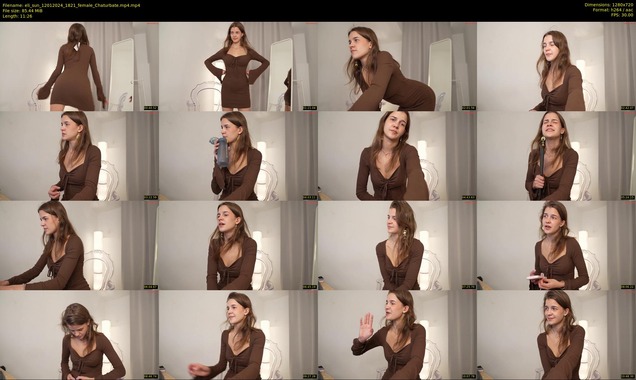 eli_sun — 12 minute Chaturbate female cam show recording, 720p, Jan 12, 2024