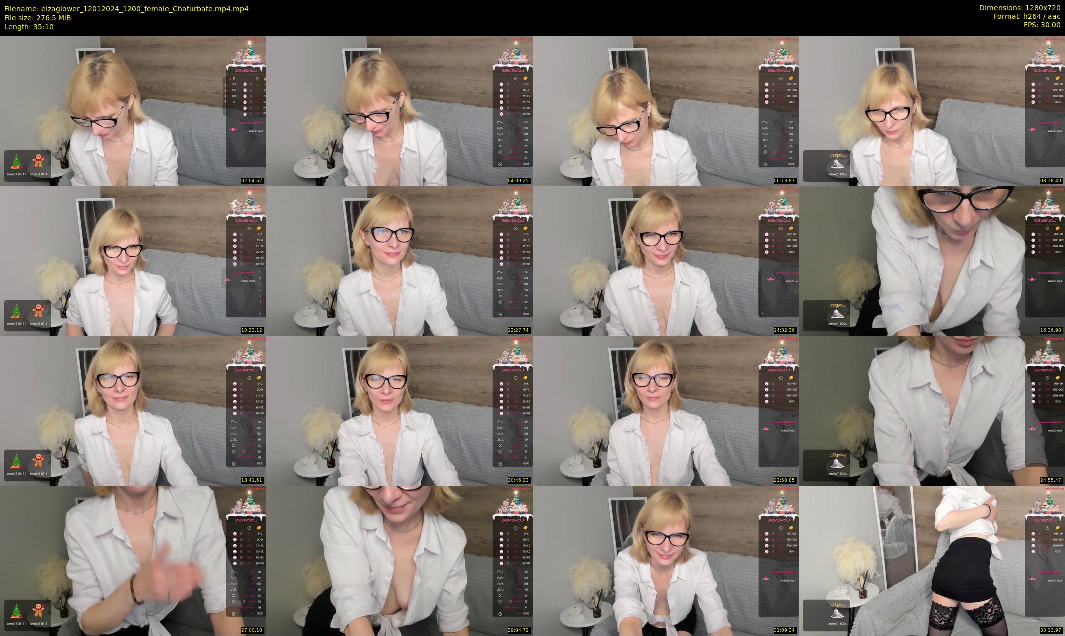 elzaglower — 36 minute Chaturbate female cam show recording, 720p, Jan 12, 2024