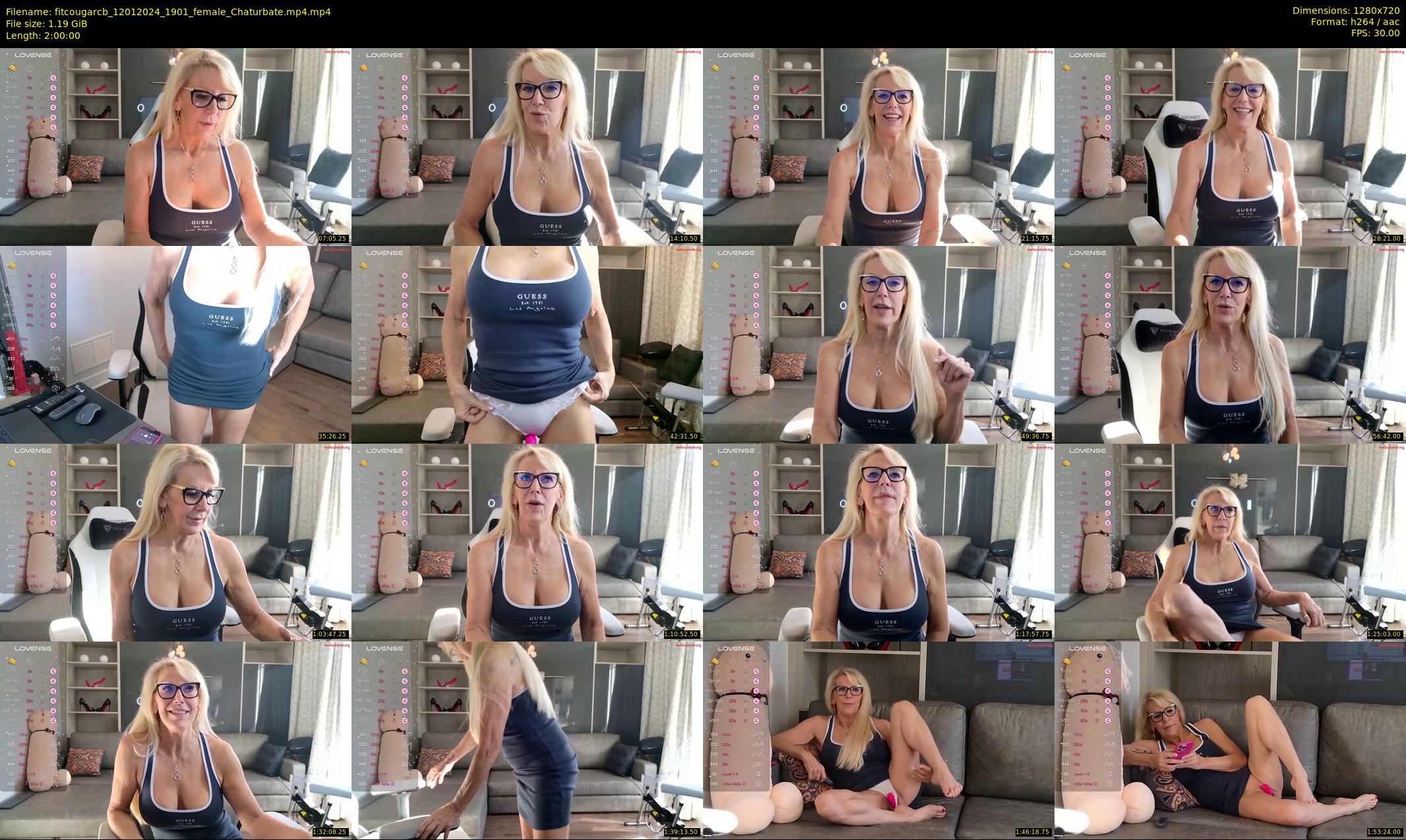 fitcougarcb — 120 minute Chaturbate female cam show recording, 720p, Jan 12, 2024