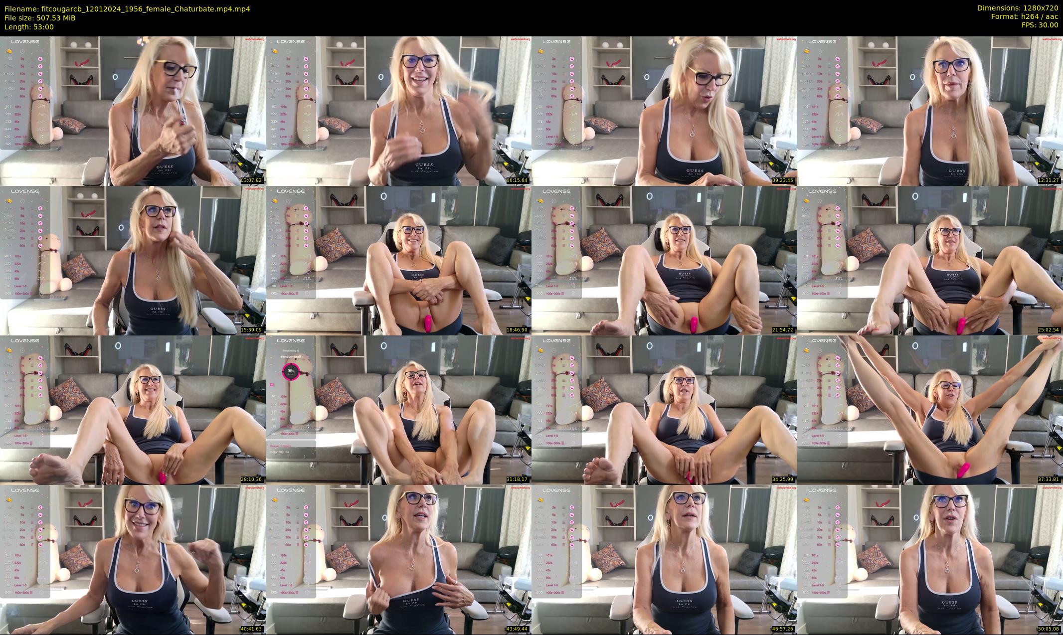 fitcougarcb — 53 minute Chaturbate female cam show recording, 720p, Jan 12, 2024