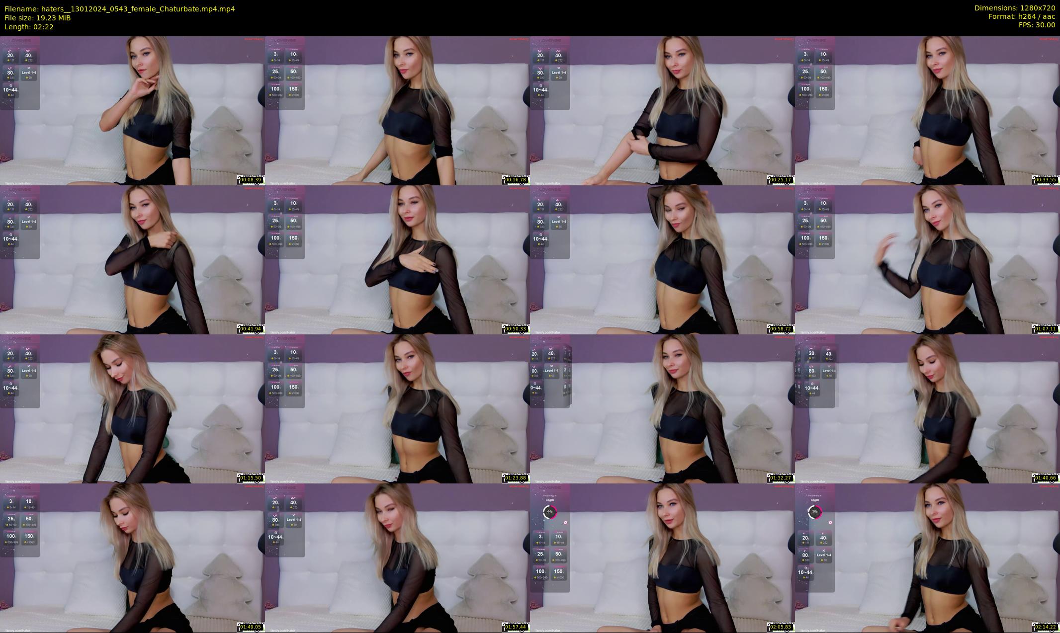 haters_ — 3 minute Chaturbate female cam show recording, 720p, Jan 13, 2024