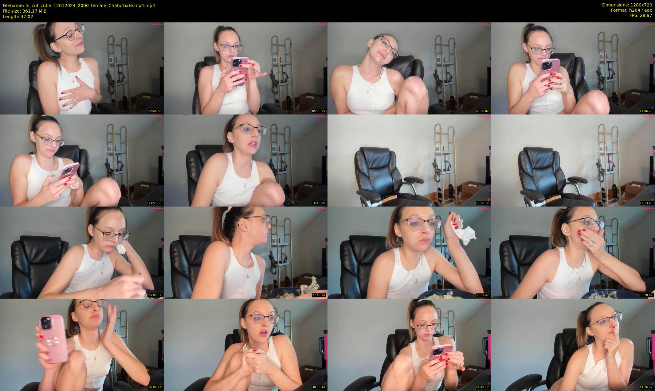 hi_cut_cutie — 48 minute Chaturbate female cam show recording, 720p, Jan 12, 2024