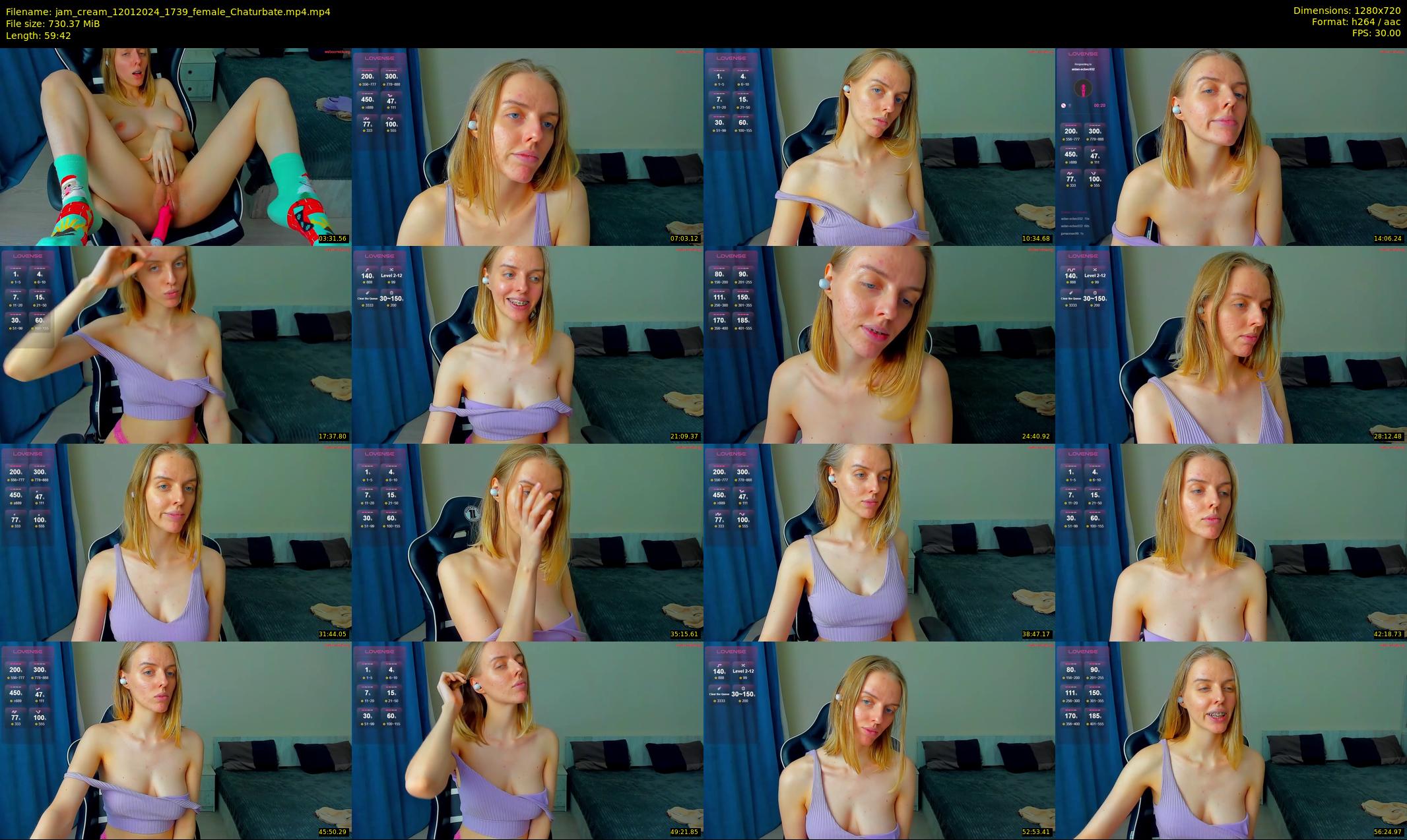 jam_cream — 60 minute Chaturbate female cam show recording, 720p, Jan 12, 2024