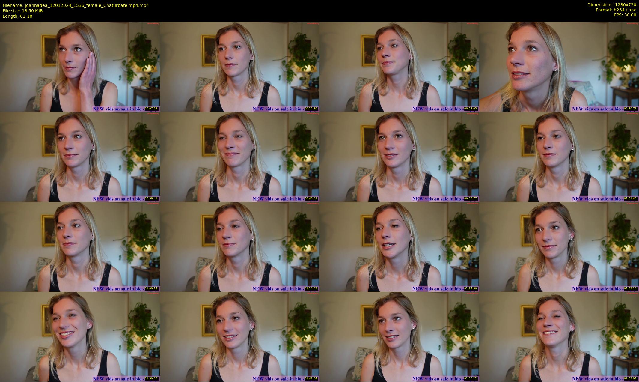 joannadea — 3 minute Chaturbate female cam show recording, 720p, Jan 12, 2024