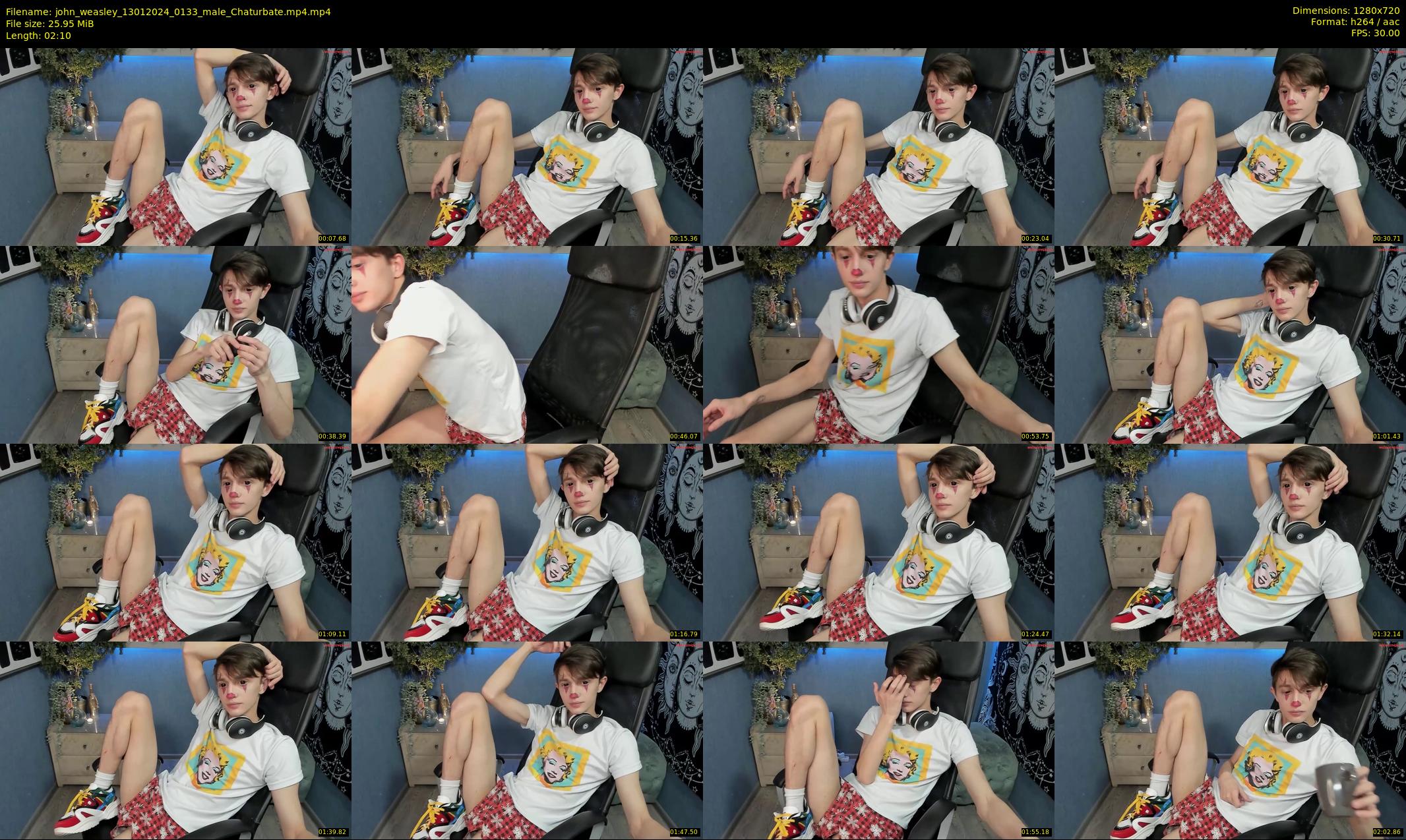 john_weasley — 3 minute Chaturbate male cam show recording, 720p, Jan 13, 2024