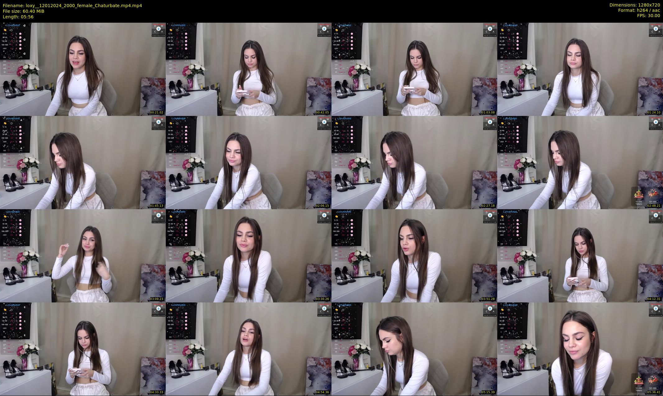 loxy_ — 6 minute Chaturbate female cam show recording, 720p, Jan 12, 2024