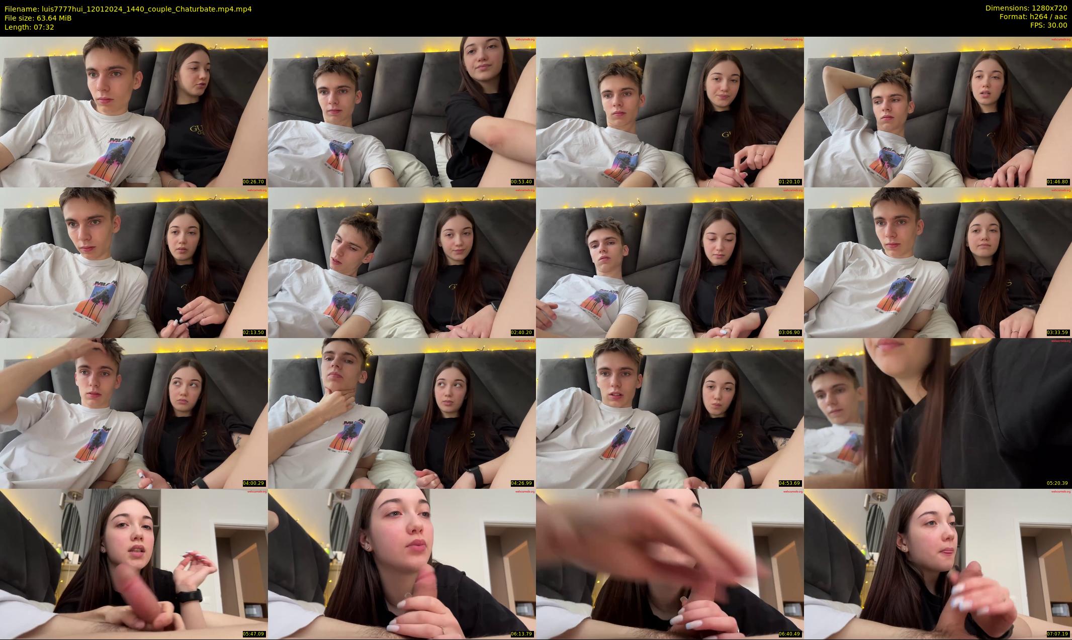 luis7777hui — 8 minute Chaturbate couple cam show recording, 720p, Jan 12, 2024