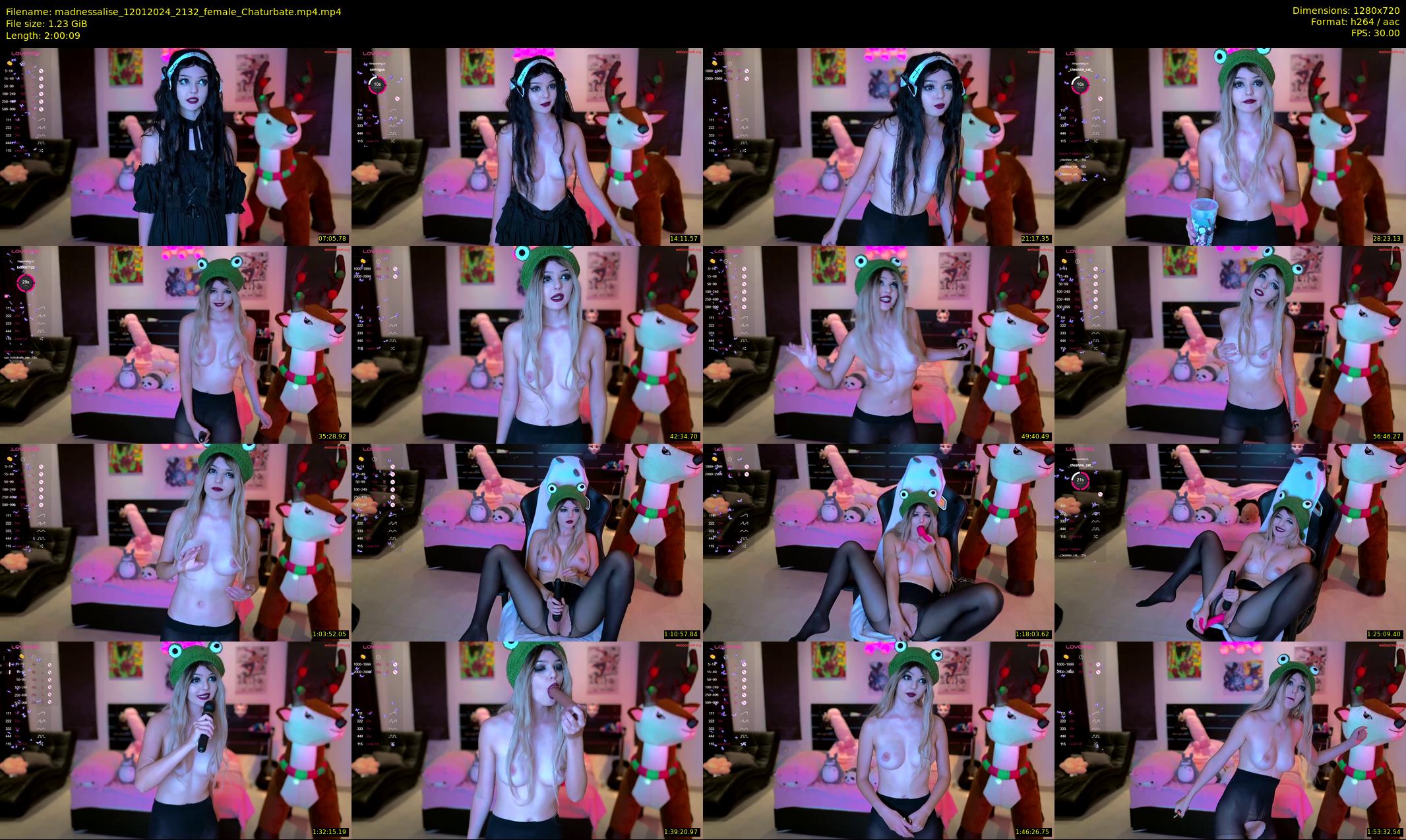 madnessalise — 121 minute Chaturbate female cam show recording, 720p, Jan 12, 2024