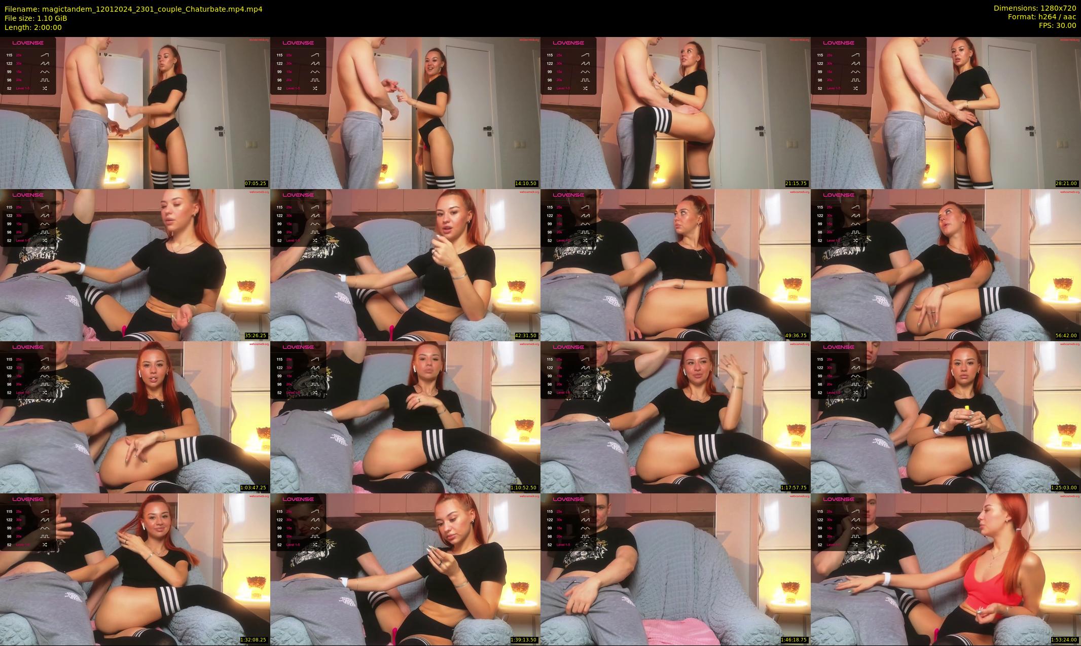magictandem — 120 minute Chaturbate couple cam show recording, 720p, Jan 12, 2024