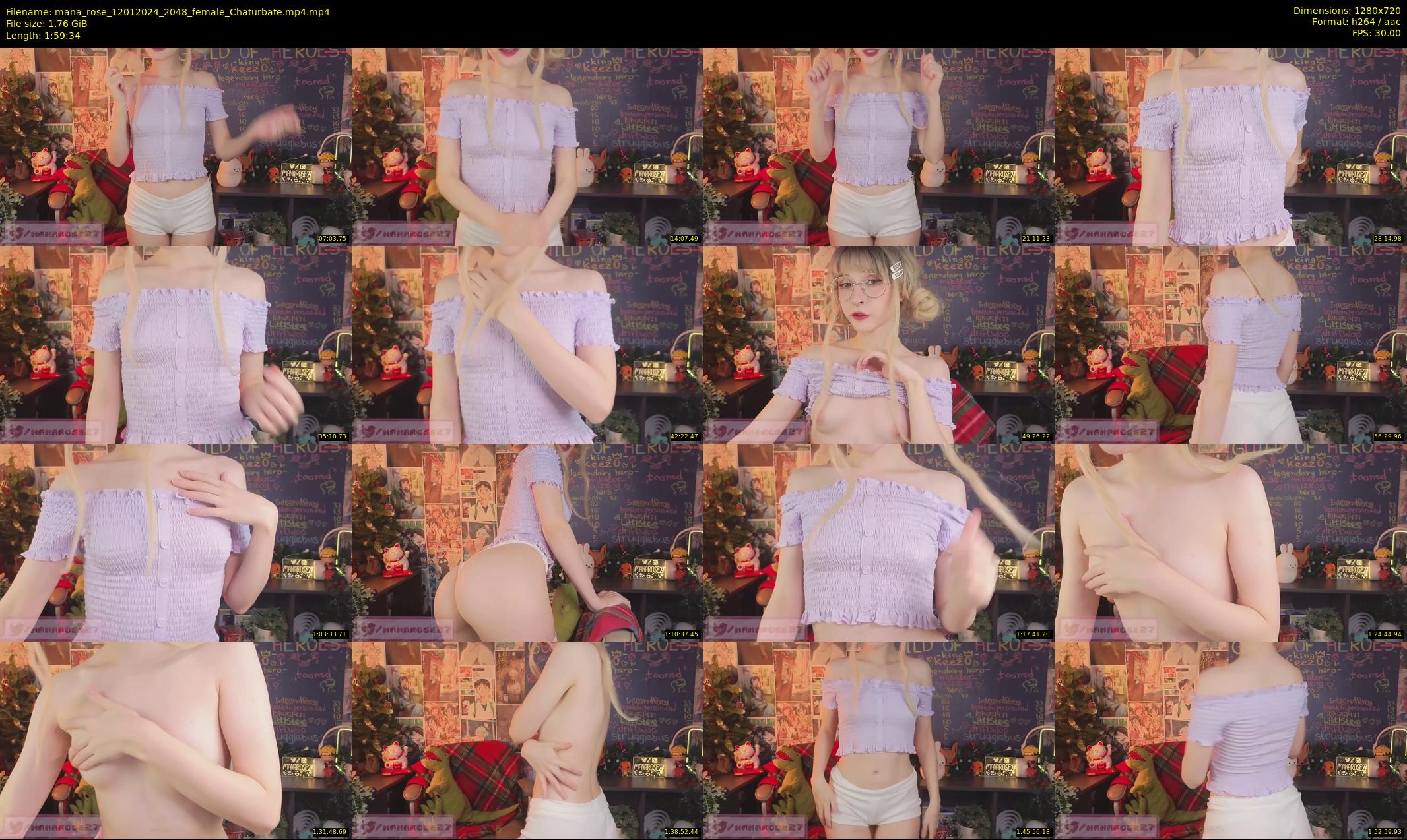mana_rose — 120 minute Chaturbate female cam show recording, 720p, Jan 12, 2024