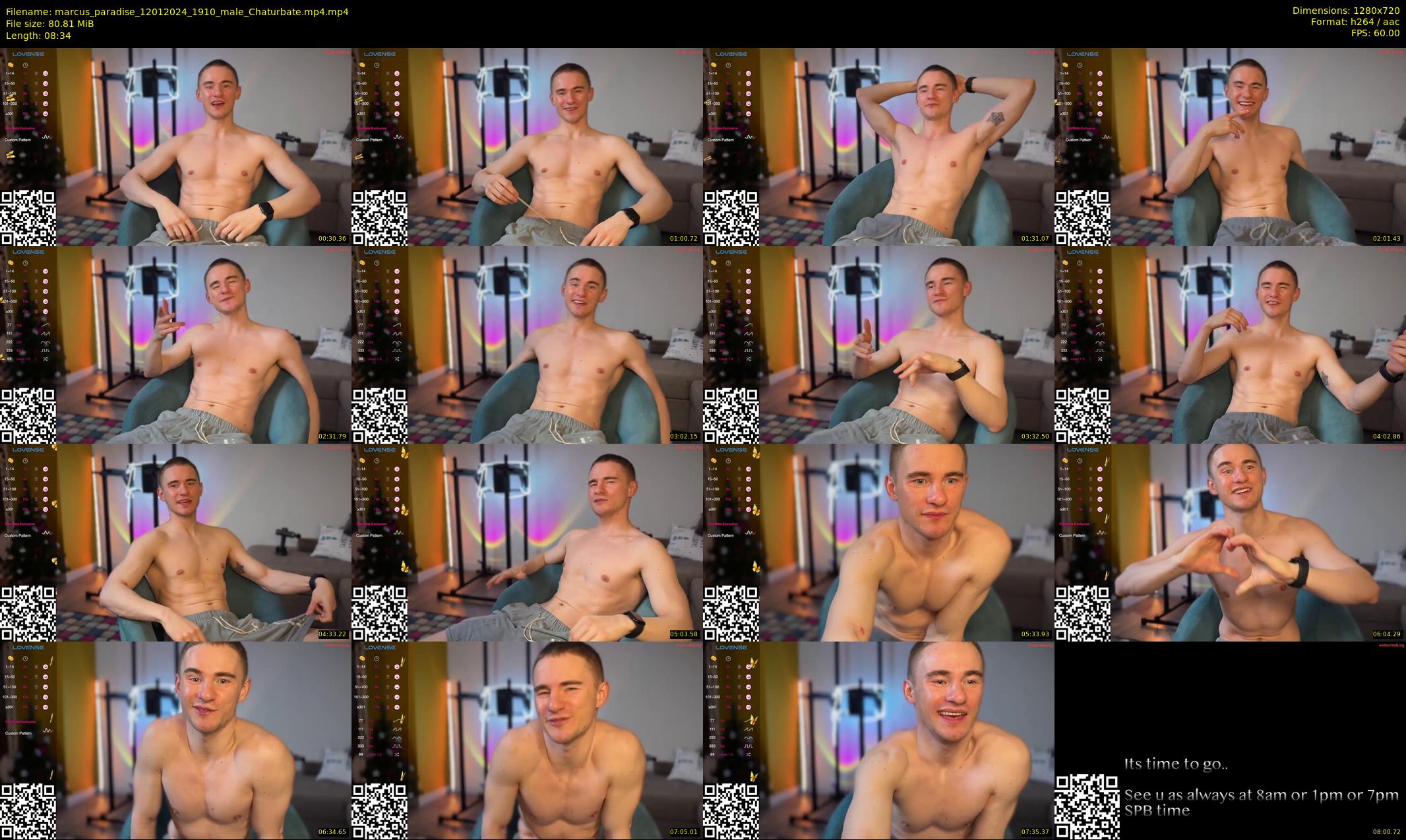 marcus_paradise — 9 minute Chaturbate male cam show recording, 720p, Jan 12, 2024