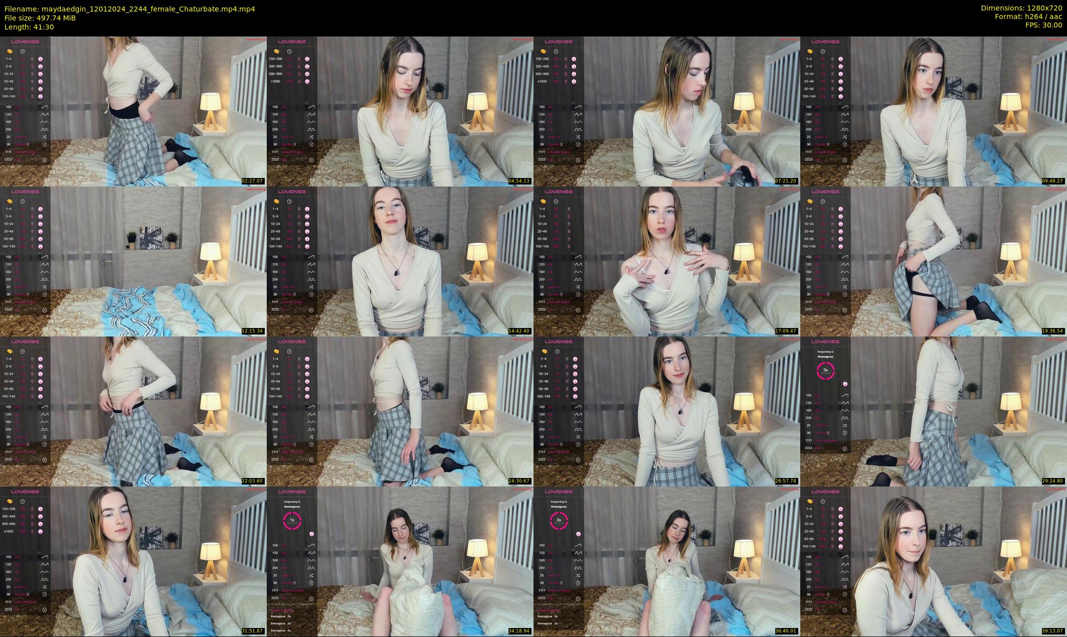 maydaedgin — 42 minute Chaturbate female cam show recording, 720p, Jan 12, 2024