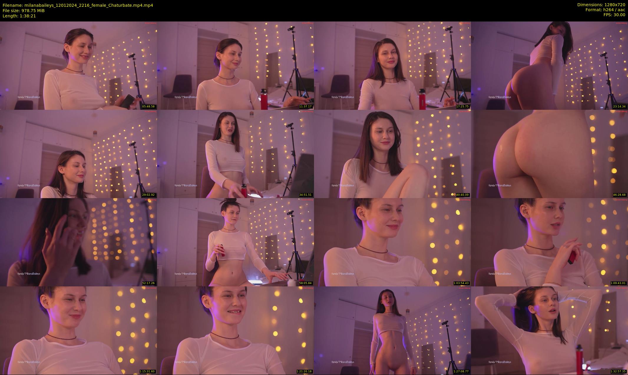 milanabaileys — 99 minute Chaturbate female cam show recording, 720p, Jan 12, 2024