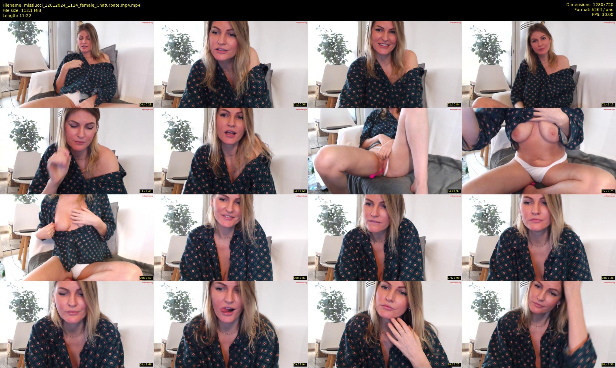 misslucci — 12 minute Chaturbate female cam show recording, 720p, Jan 12, 2024
