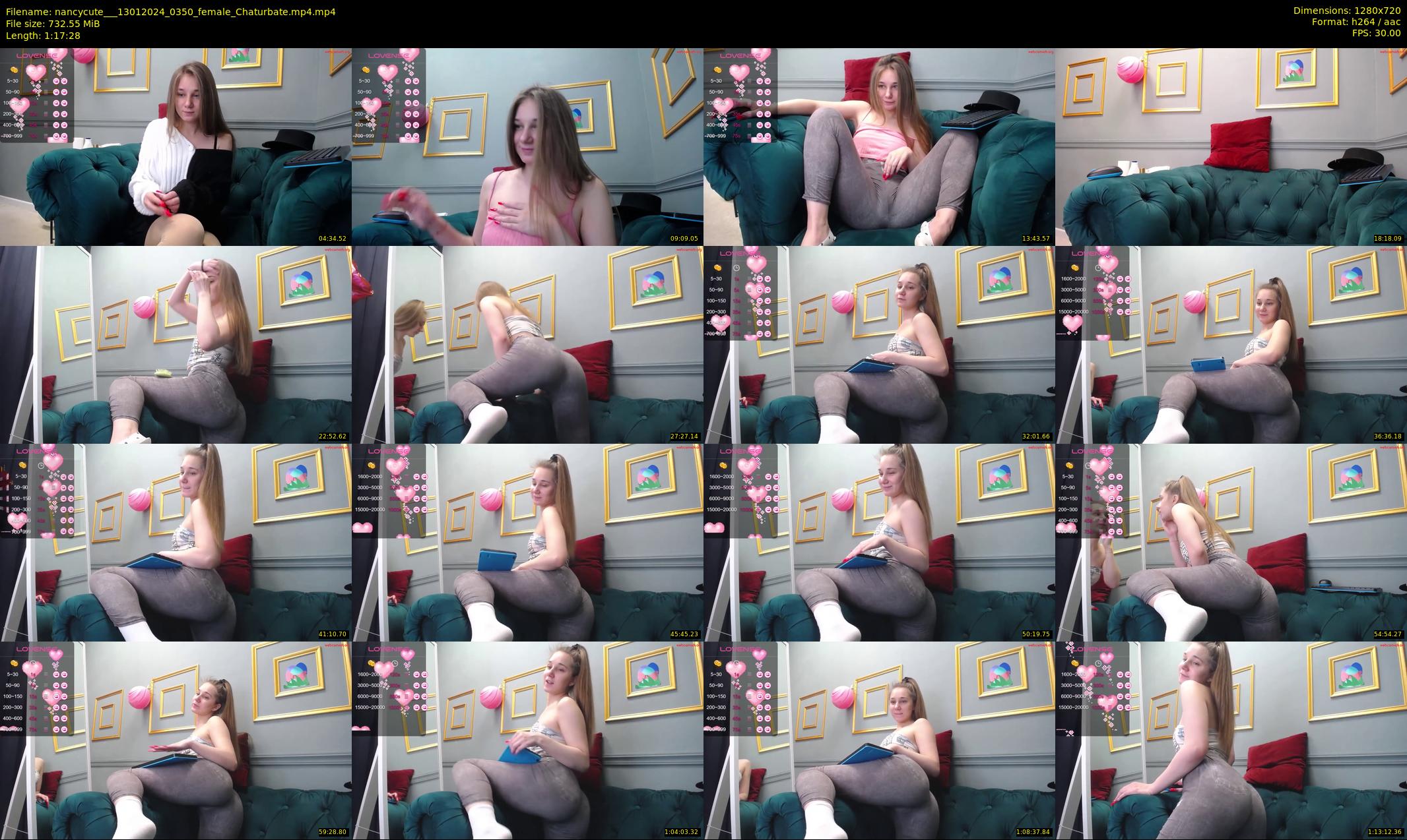 nancycute__ — 78 minute Chaturbate female cam show recording, 720p, Jan 13, 2024