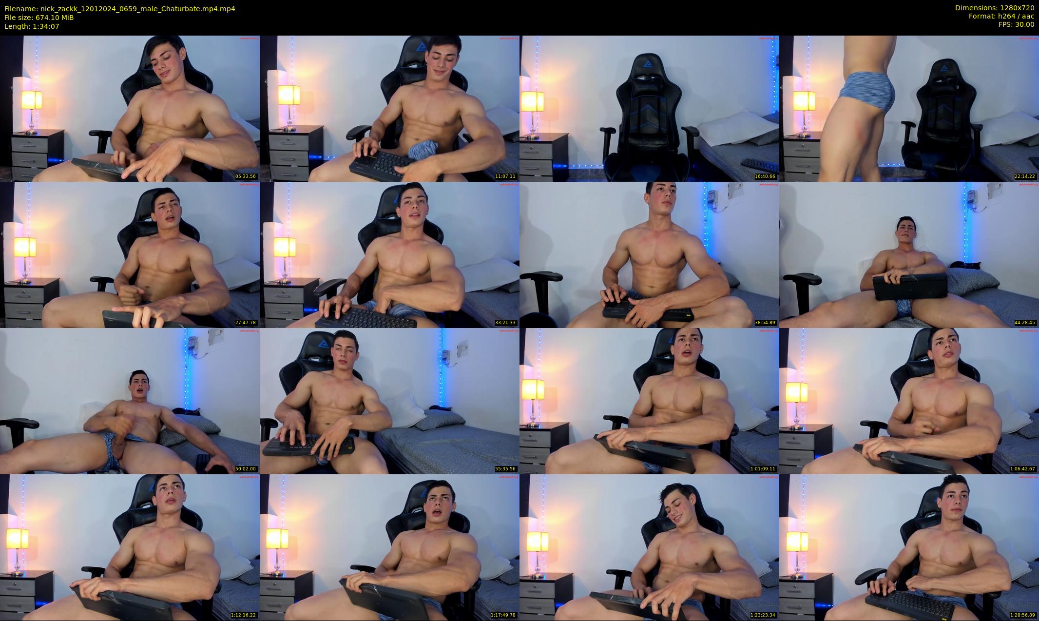 nick_zackk — 95 minute Chaturbate male cam show recording, 720p, Jan 12, 2024
