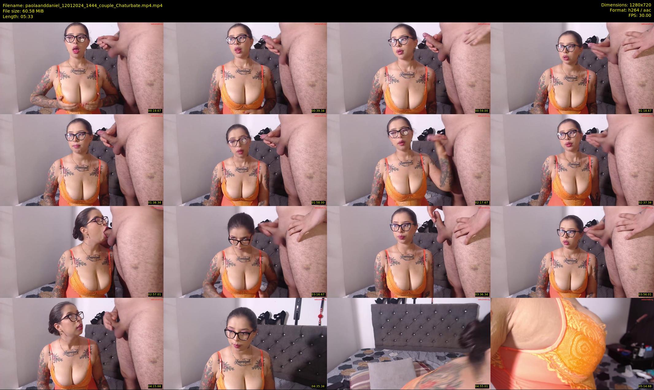 paolaanddaniel — 6 minute Chaturbate couple cam show recording, 720p, Jan 12, 2024