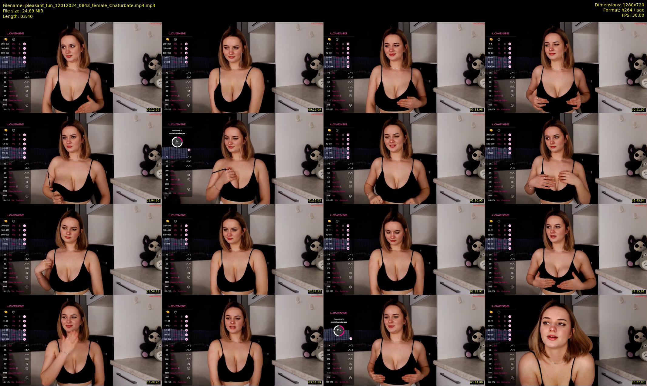 pleasant_fun — 4 minute Chaturbate female cam show recording, 720p, Jan 12, 2024