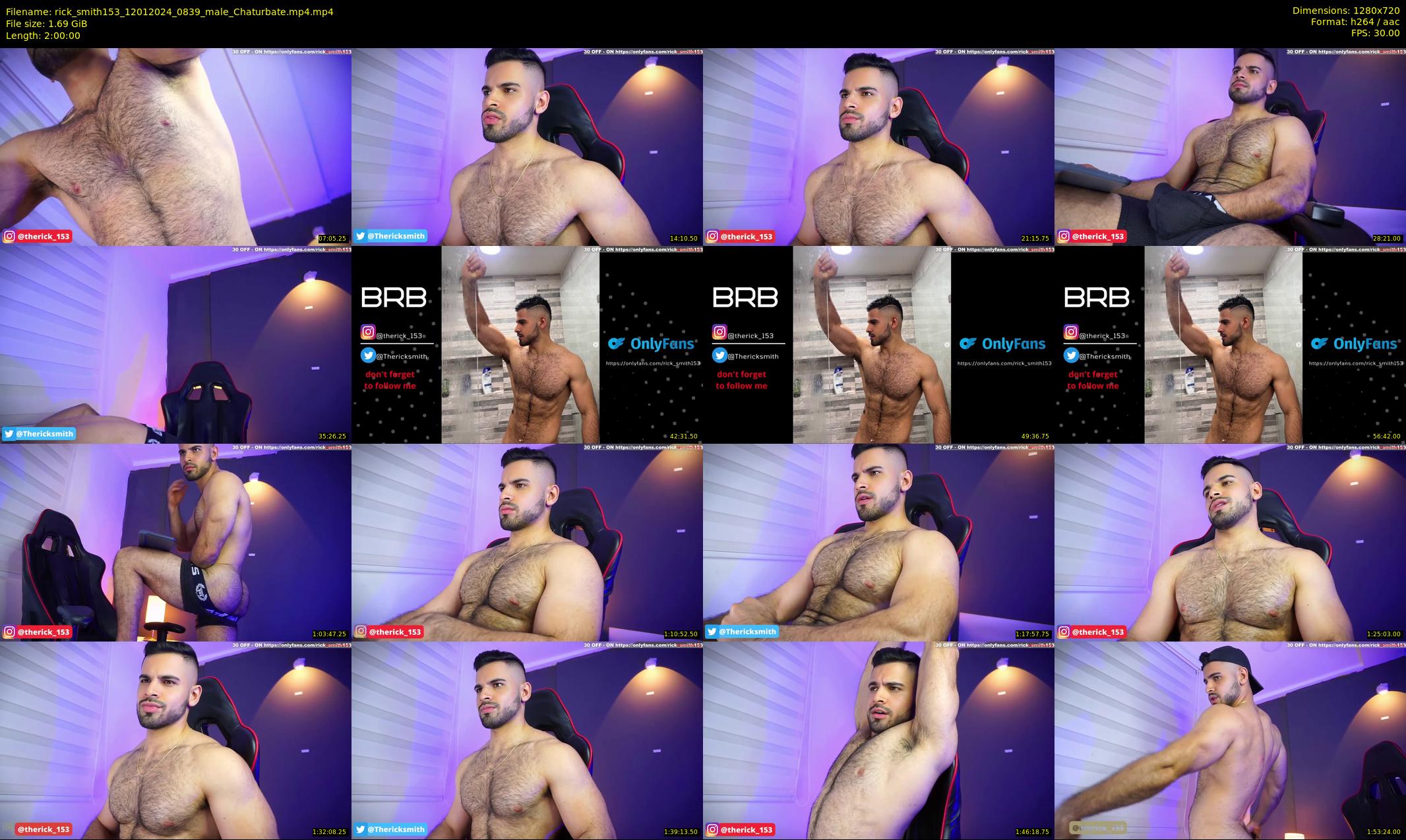 rick_smith153 — 120 minute Chaturbate male cam show recording, 720p, Jan 12, 2024