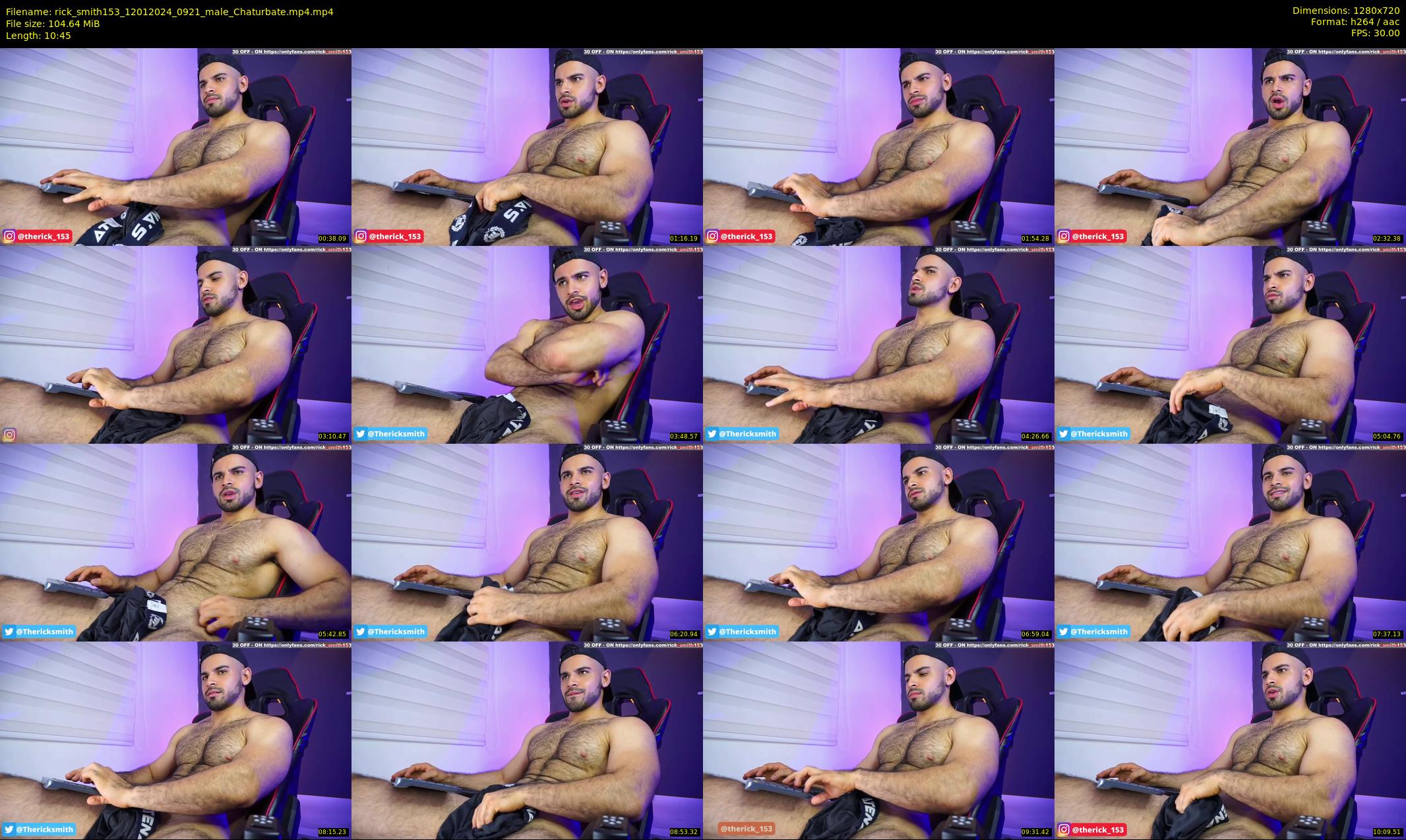 rick_smith153 — 11 minute Chaturbate male cam show recording, 720p, Jan 12, 2024