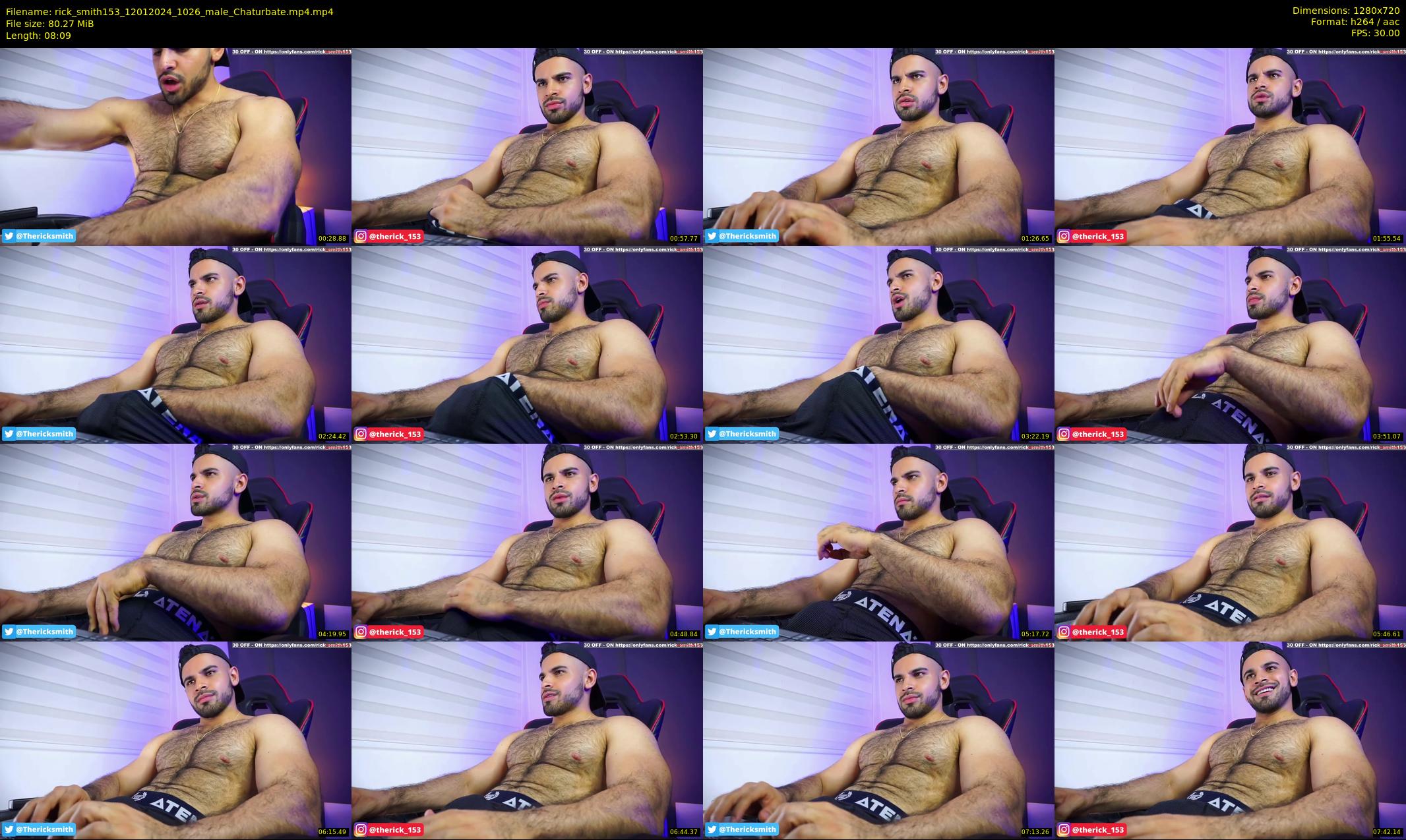 rick_smith153 — 9 minute Chaturbate male cam show recording, 720p, Jan 12, 2024