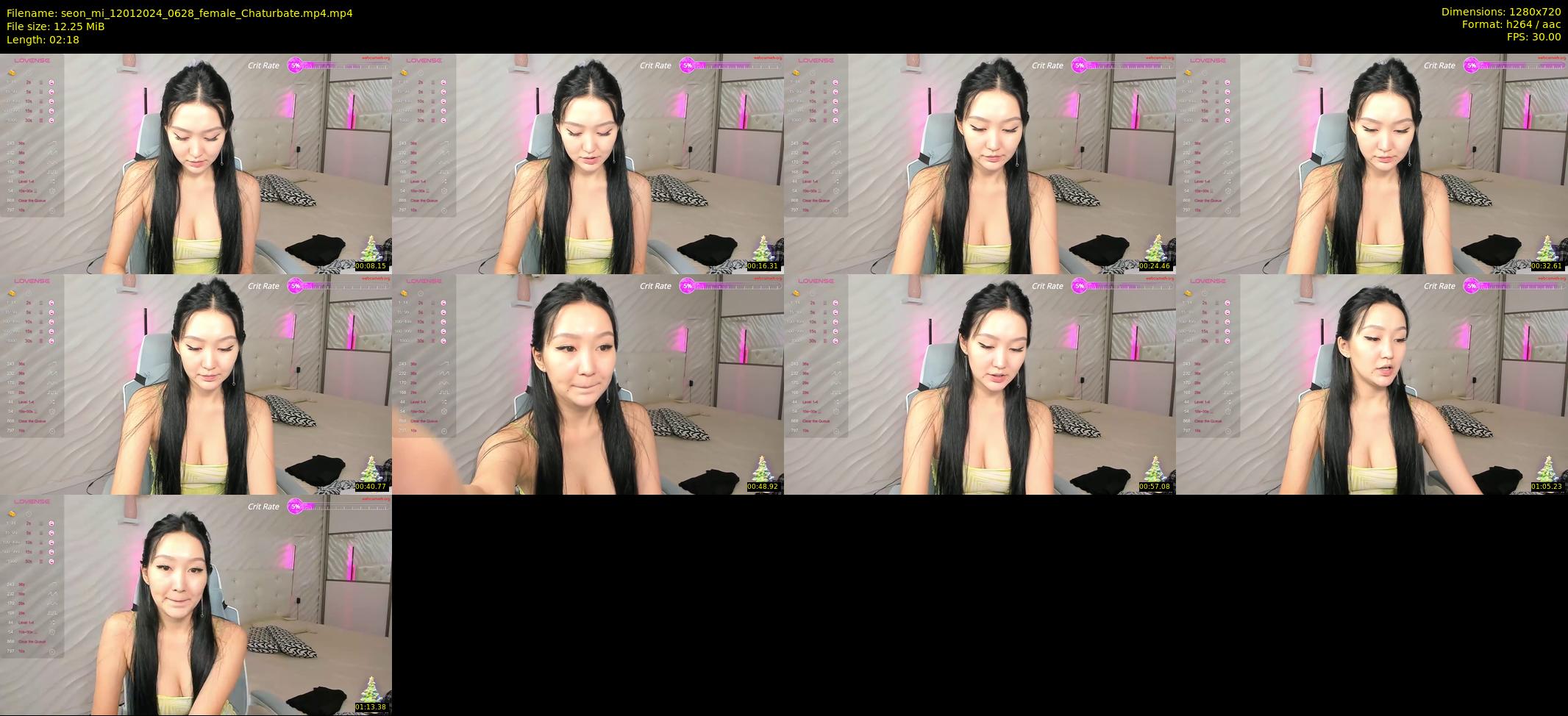 seon_mi — 3 minute Chaturbate female cam show recording, 720p, Jan 12, 2024