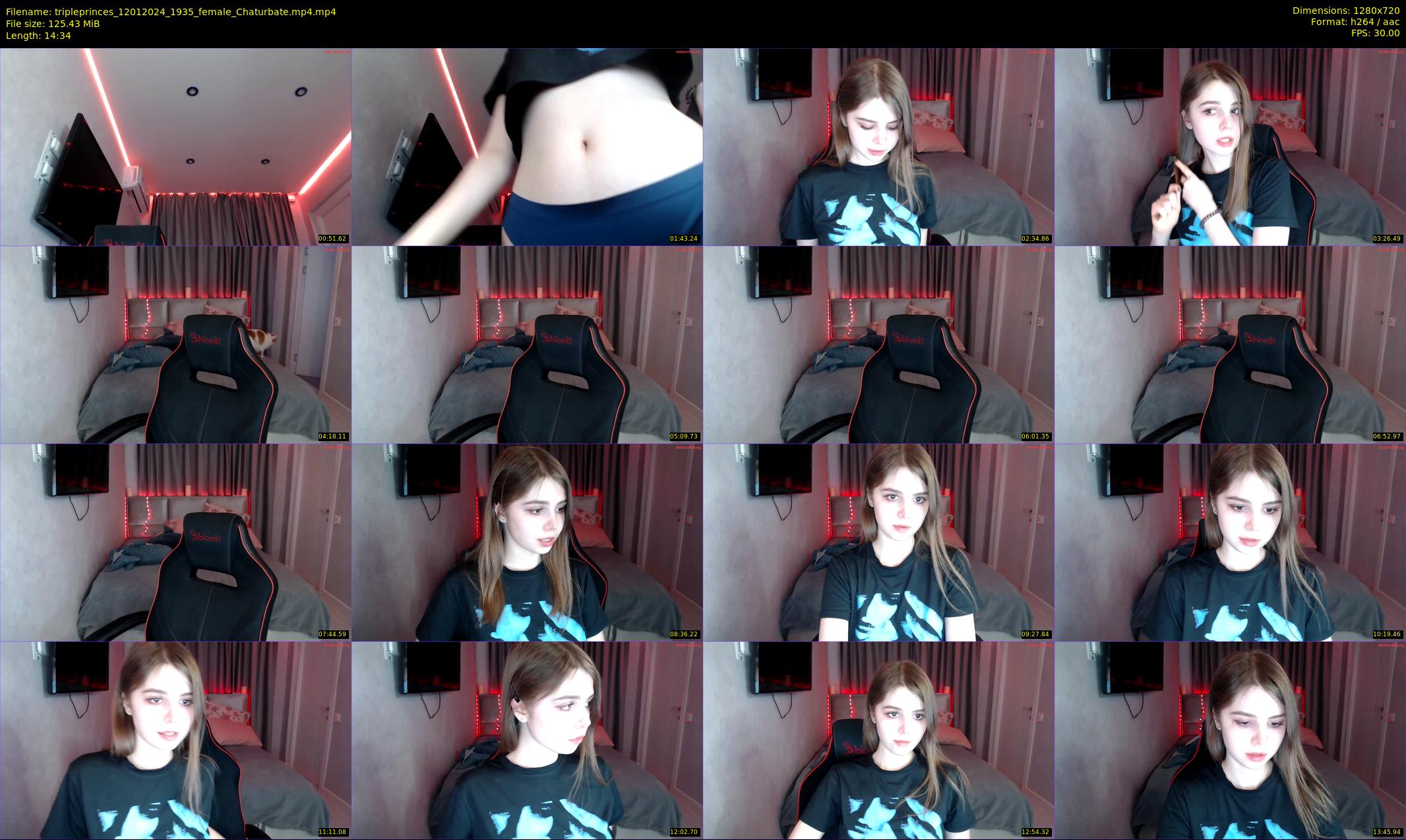 tripleprinces — 15 minute Chaturbate female cam show recording, 720p, Jan 12, 2024