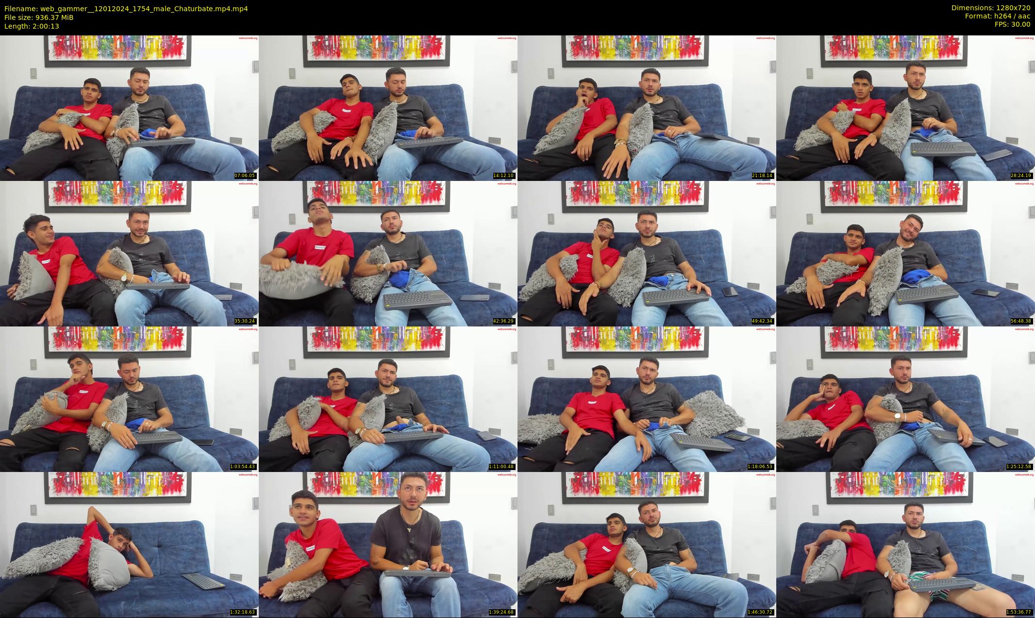 web_gammer_ — 121 minute Chaturbate male cam show recording, 720p, Jan 12, 2024