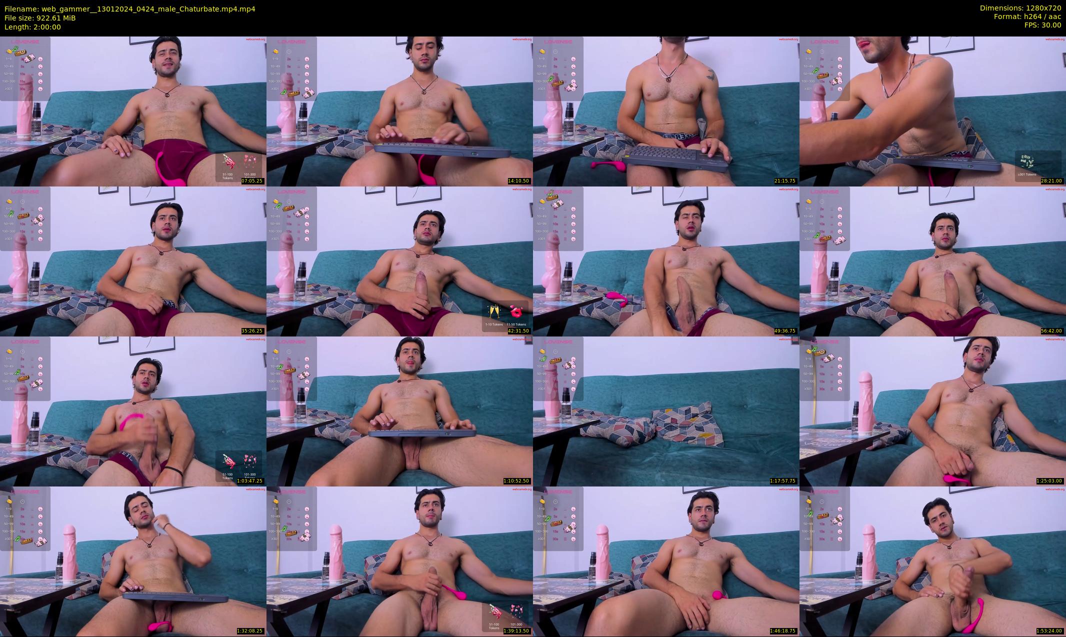 web_gammer_ — 120 minute Chaturbate male cam show recording, 720p, Jan 13, 2024