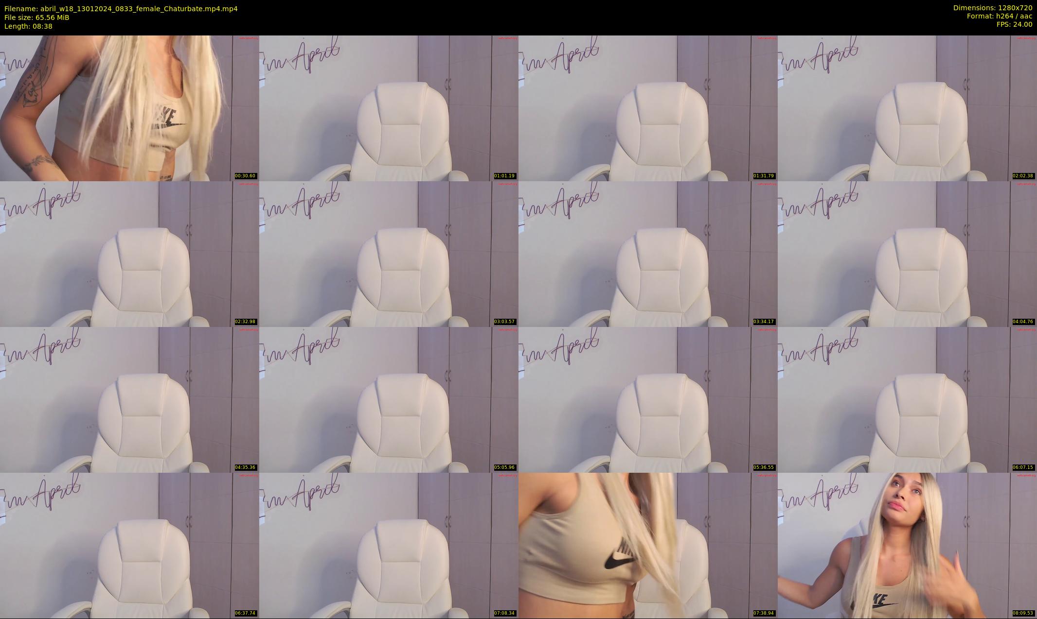 abril_w18 — 9 minute Chaturbate female cam show recording, 720p, Jan 13, 2024