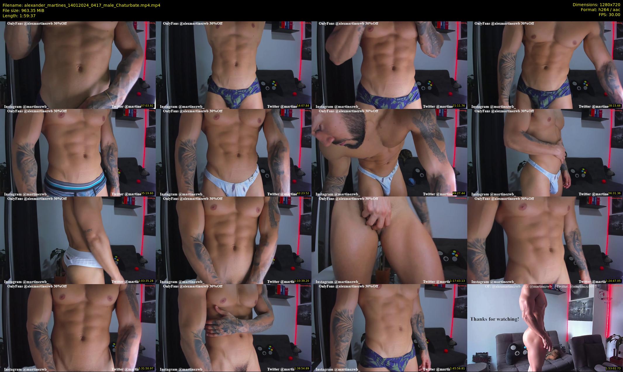 alexander_martines — 120 minute Chaturbate male cam show recording, 720p, Jan 14, 2024
