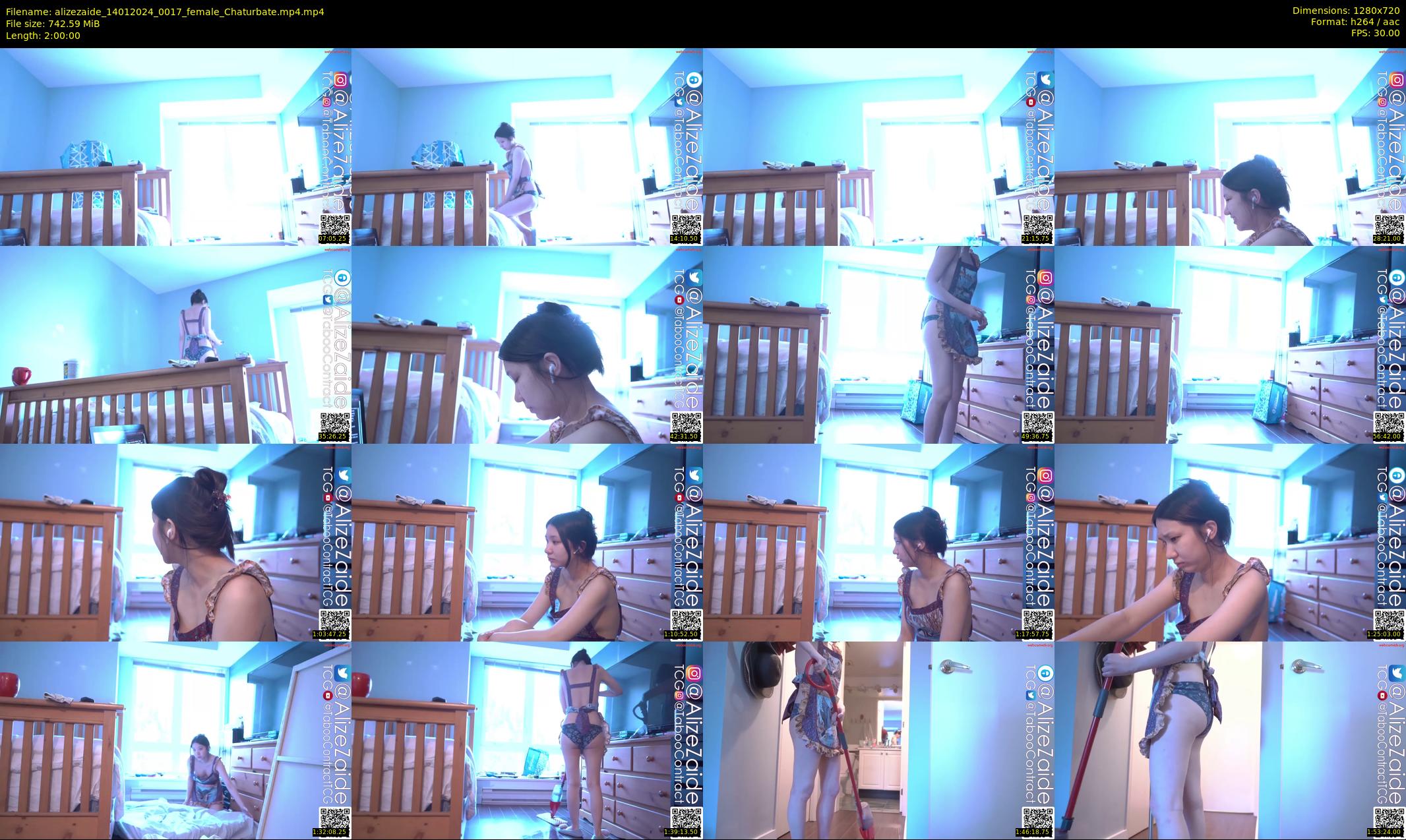 alizezaide — 120 minute Chaturbate female cam show recording, 720p, Jan 14, 2024