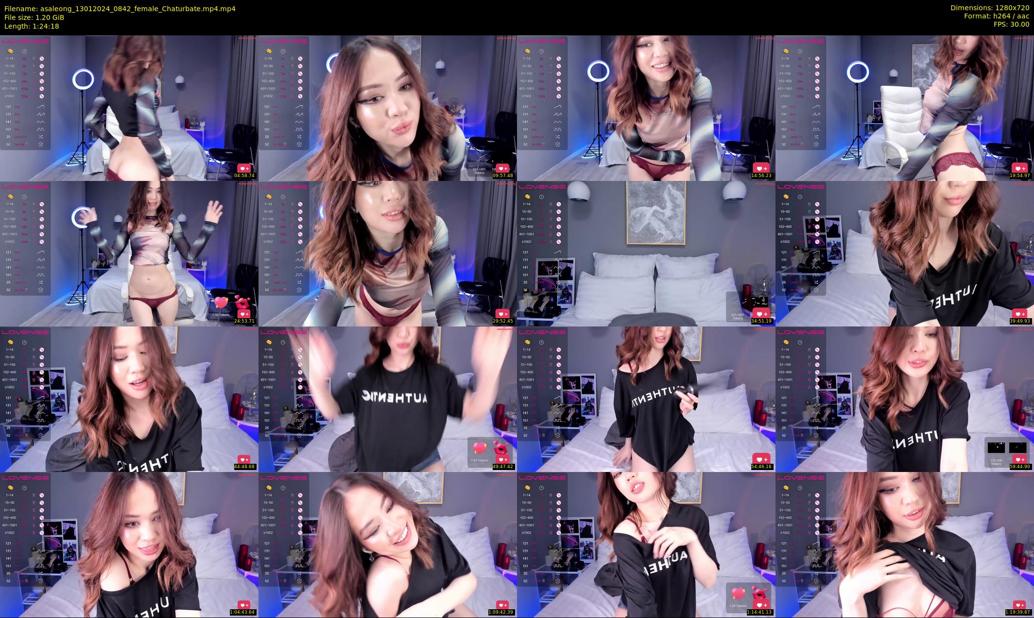 asaleong — 85 minute Chaturbate female cam show recording, 720p, Jan 13, 2024